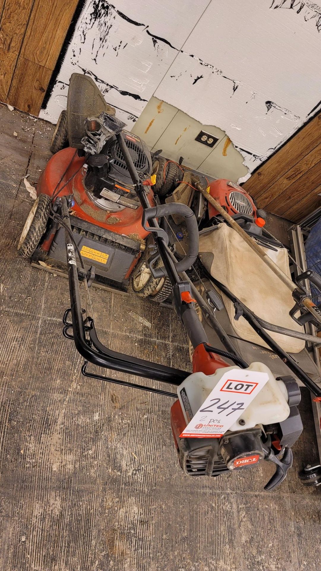 LOT - (2) TORO LAWN MOWERS AND (1) WEED EATER