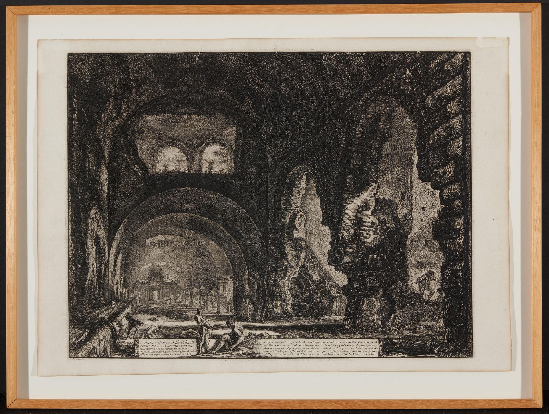 Piranesi, Giovanni-Battista. Rom 1720 - 1778 – nach. Drei Radierungen: a) Veduta di un Eliocamino. - Image 9 of 11