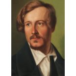 Zimmermann, Reinhard Sebastian. 1815 Hagnau - 1893 München. Herrenportrait. Öl auf Leinwand. Auf