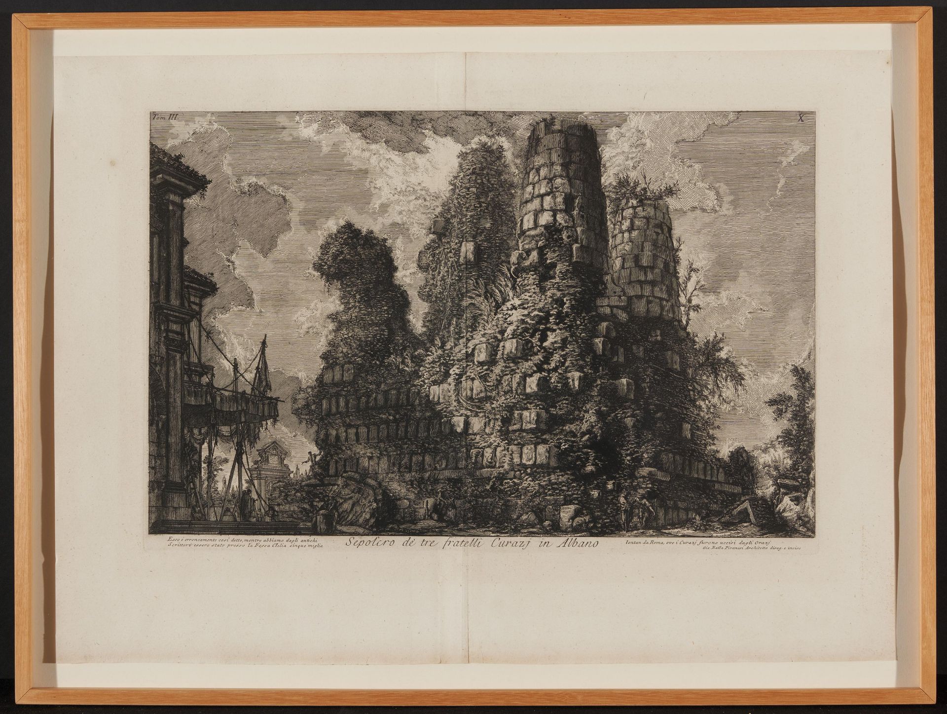 Piranesi, Giovanni-Battista. Rom 1720 - 1778 – nach. Drei Radierungen: a) Piazza di Monte Callo. - Image 6 of 11