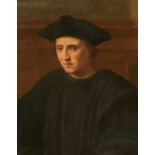 Florentiner Meister. 16. Jh. Portrait eines jungen Herren. In der Art des 16.Jh. Öl auf Holz. 61 x