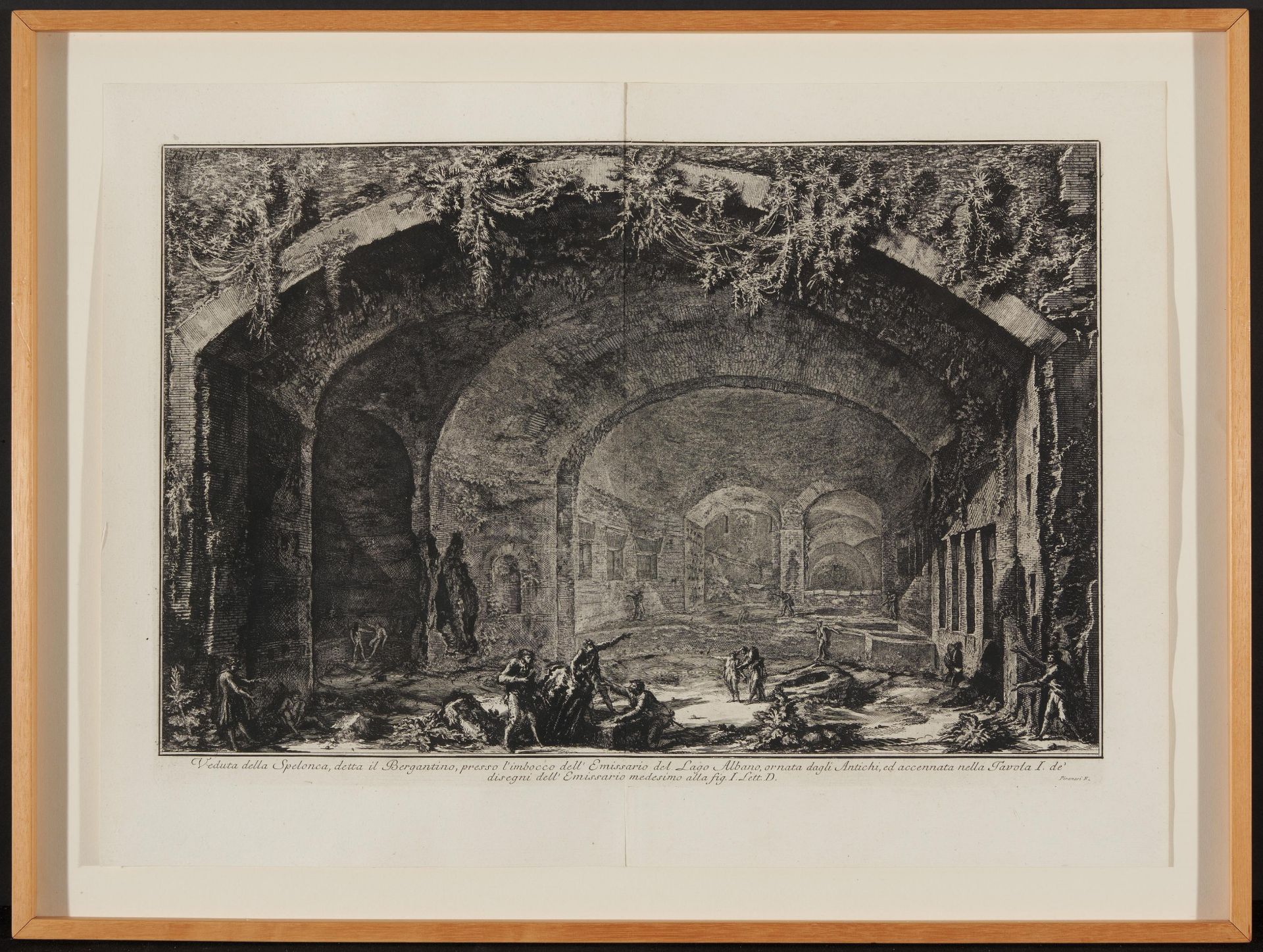 Piranesi, Giovanni-Battista. Rom 1720 - 1778. nach. Drei Radierungen: a) Ponte Salario. 52,5 x 74, - Image 9 of 11