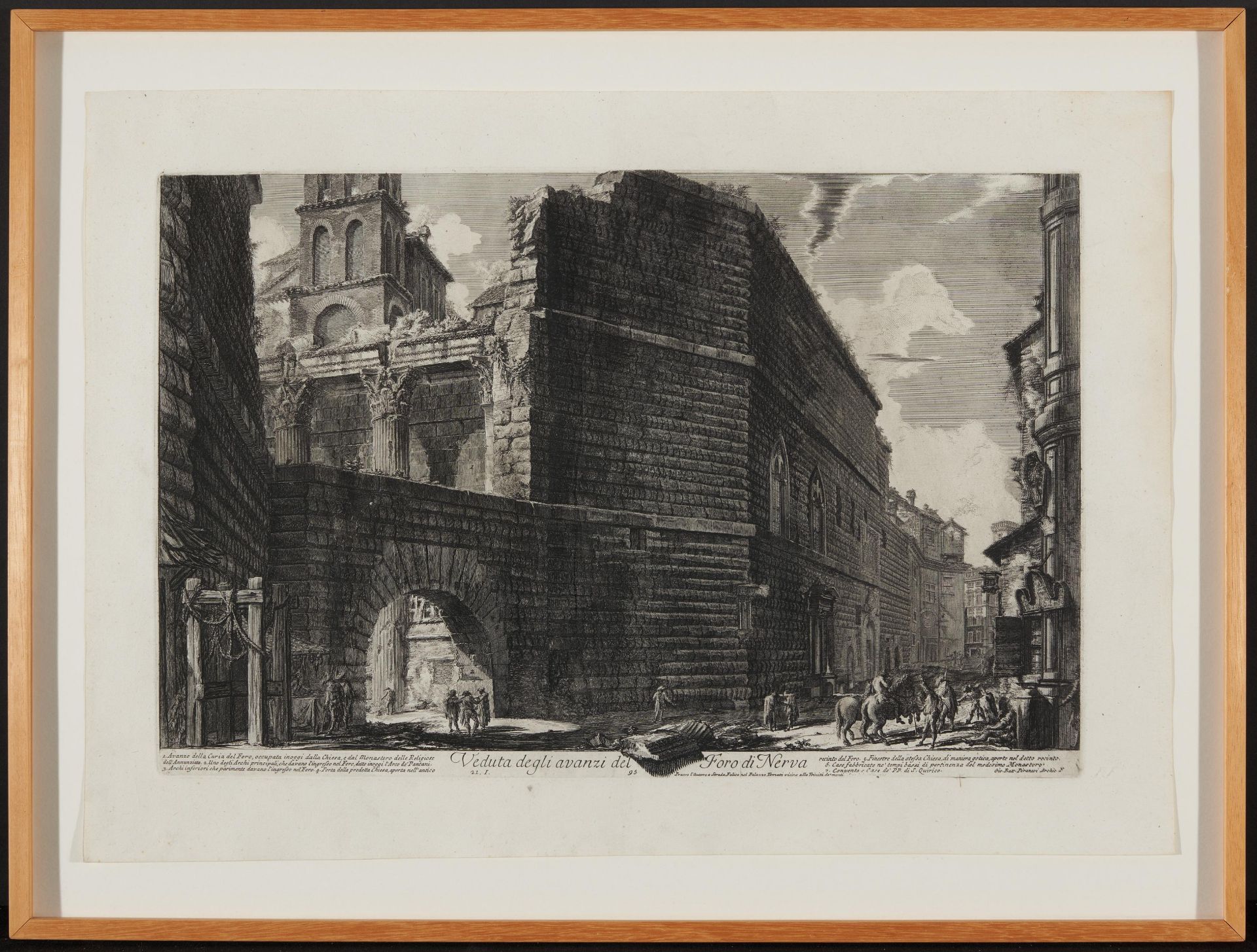 Piranesi, Giovanni-Battista. Rom 1720 - 1778. nach. Drei Radierungen: a) Ponte Salario. 52,5 x 74, - Bild 6 aus 11