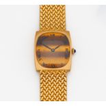 BAUME & MERCIER. Armbanduhr. Schweiz. Quartz. 750/- Gelbgold, Zffbl. lackiert, bedruckt, Zeiger