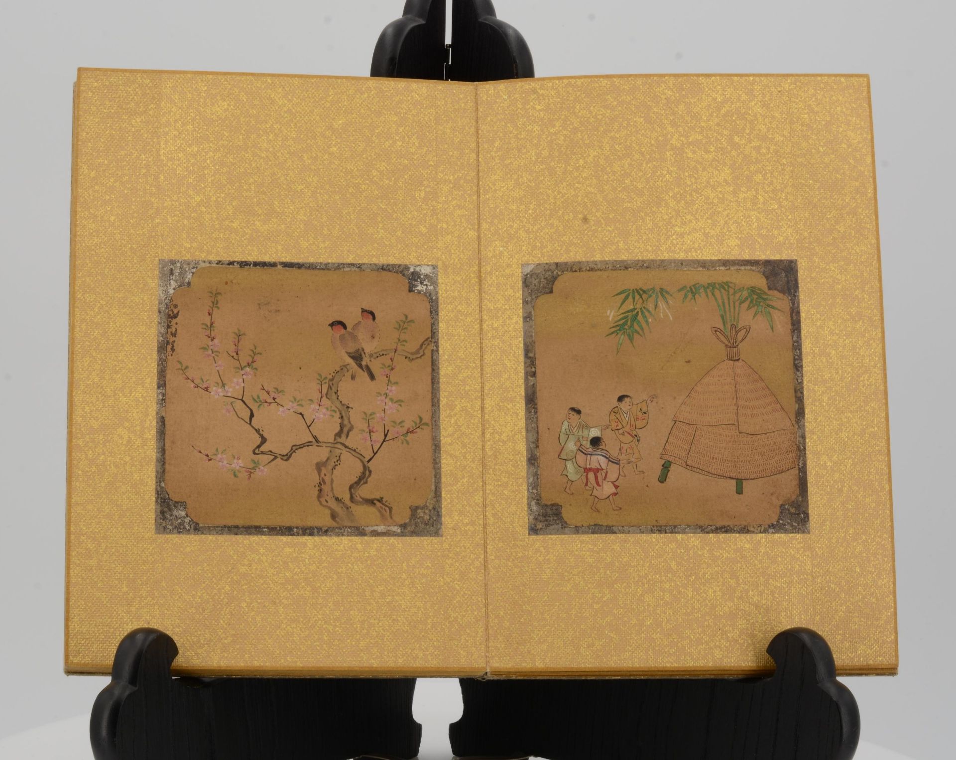 LEPORELLO WITH 24 SMALL DRAWING ABOUT POEMS. Japan. Edo period (1603-1868). Tosa School. Ink and - Bild 6 aus 17