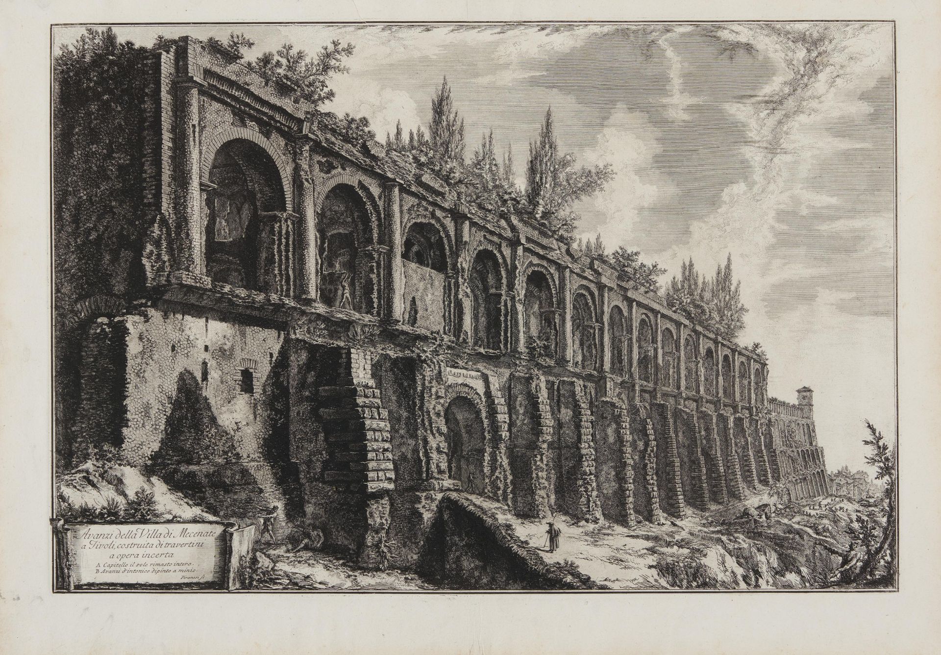 Piranesi, Giovanni-Battista. Rom 1720 - 1778 – nach. Drei Radierungen: a) Veduta di un Eliocamino. - Image 2 of 11
