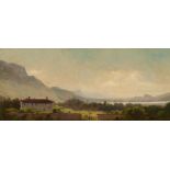 Heilmair, Joseph. 1843 Obergrießbach - nach 1923 München(?). Gebirgssee. Öl auf Pappe. 17,5 x