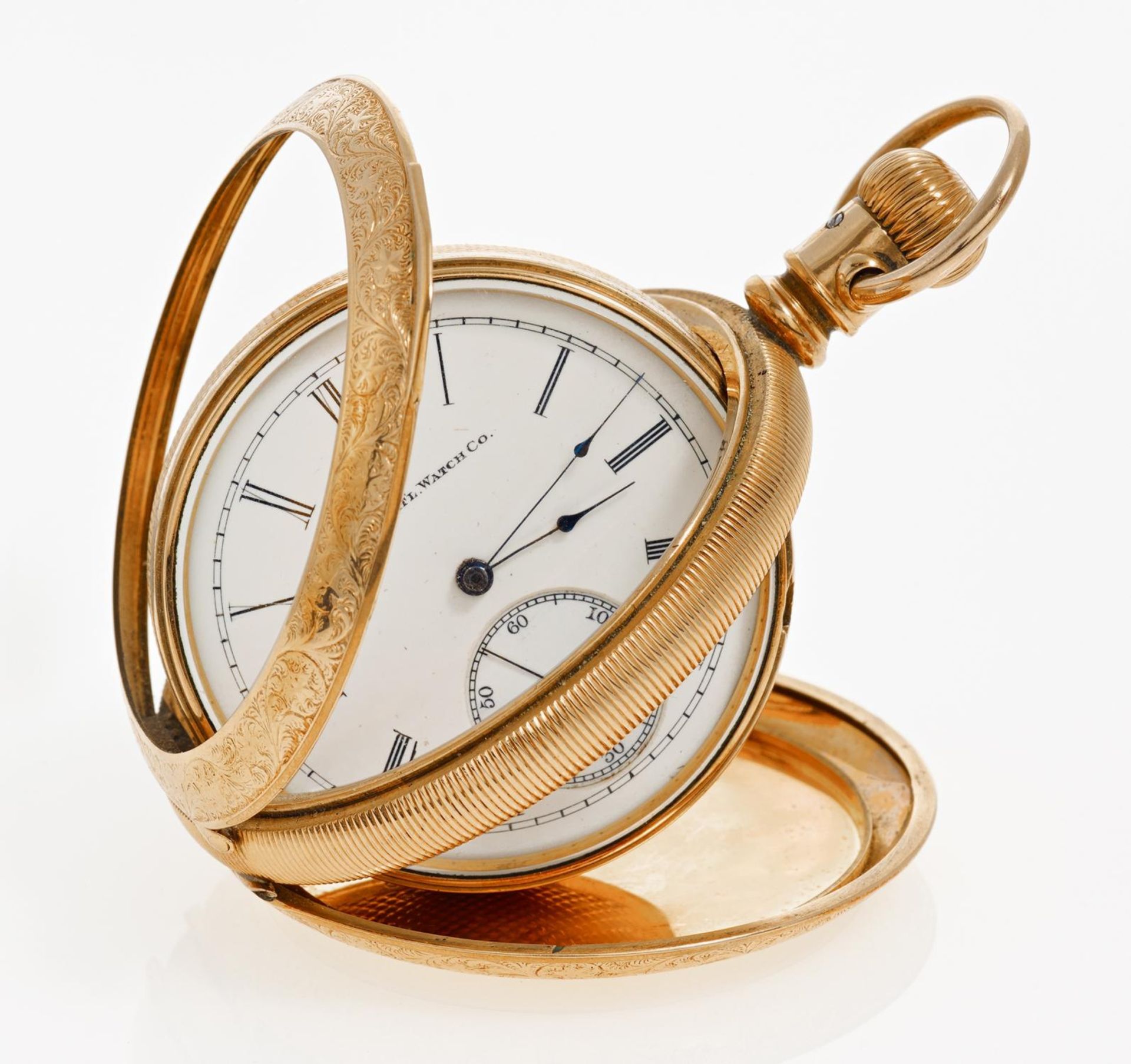 ELGIN NATIONAL WATCH & CO. USA - um 1890/1900Pocket watch. Hand wound. Red gold gold-plated,