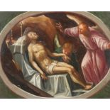 Italienischer Meister. 17. / 18. Jh. Zwei Gemälde: Madonna mit Kind und Johannesknaben. /
