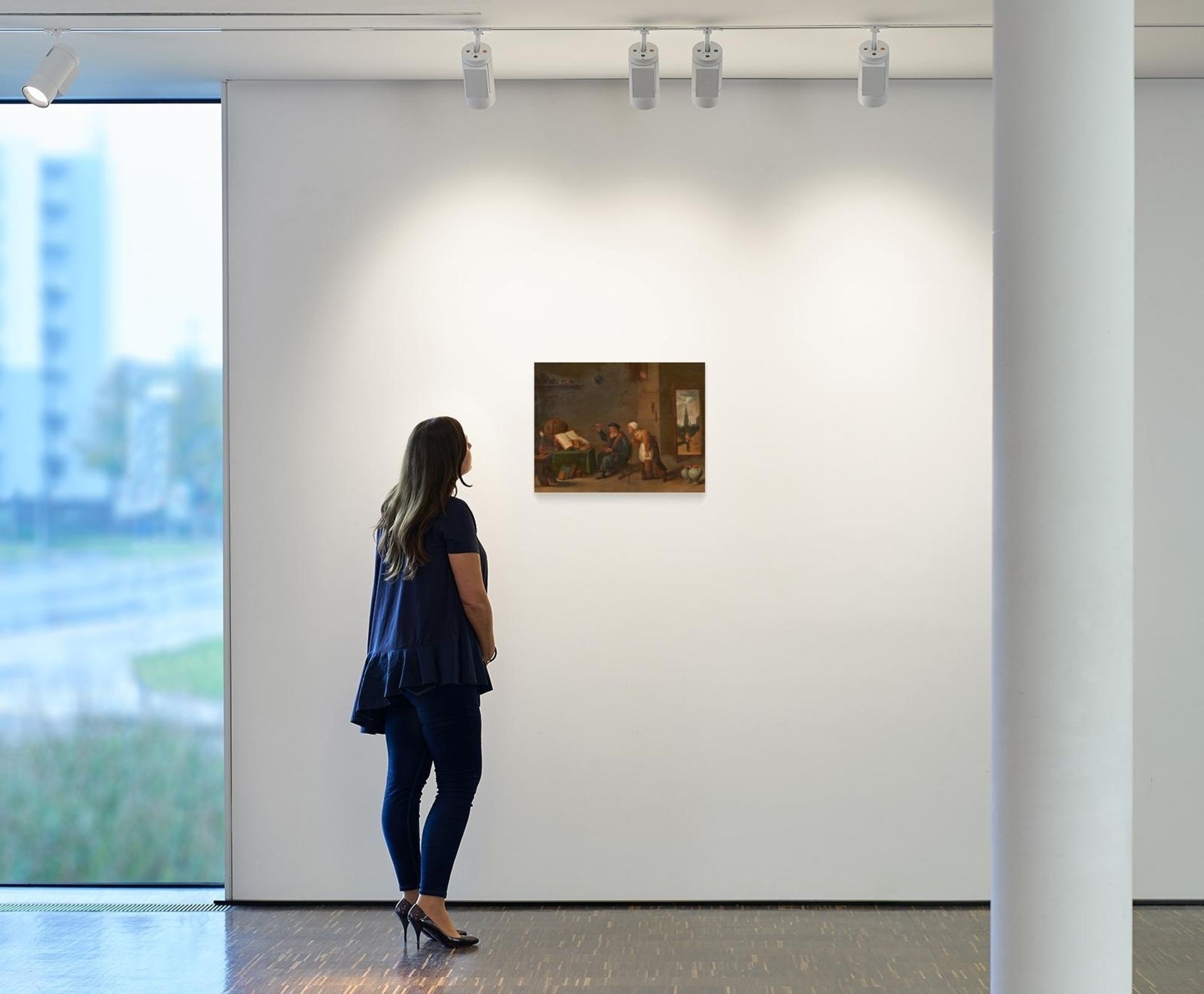 Niederländischer Meister. 17. / 18. Jh. Interieur mit Alchemisten. Öl auf Holz. Parkettiert. 48,5 - Bild 4 aus 4