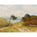 Müller-Kaempff, Paul. 1861 Oldenburg - 1941 Berlin. Ostseeküste. Öl auf Leinwand. 60,5 x 81cm.