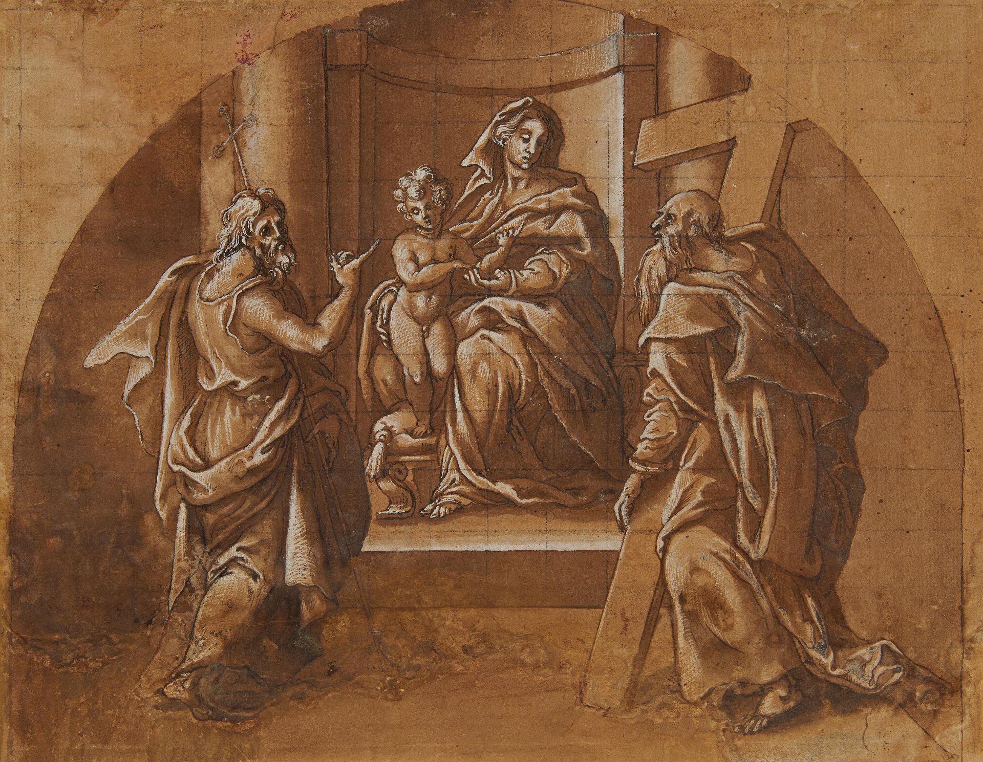 Madonna mit Jesuskind, Johannes dem Täufer und dem Heiligen Andreas