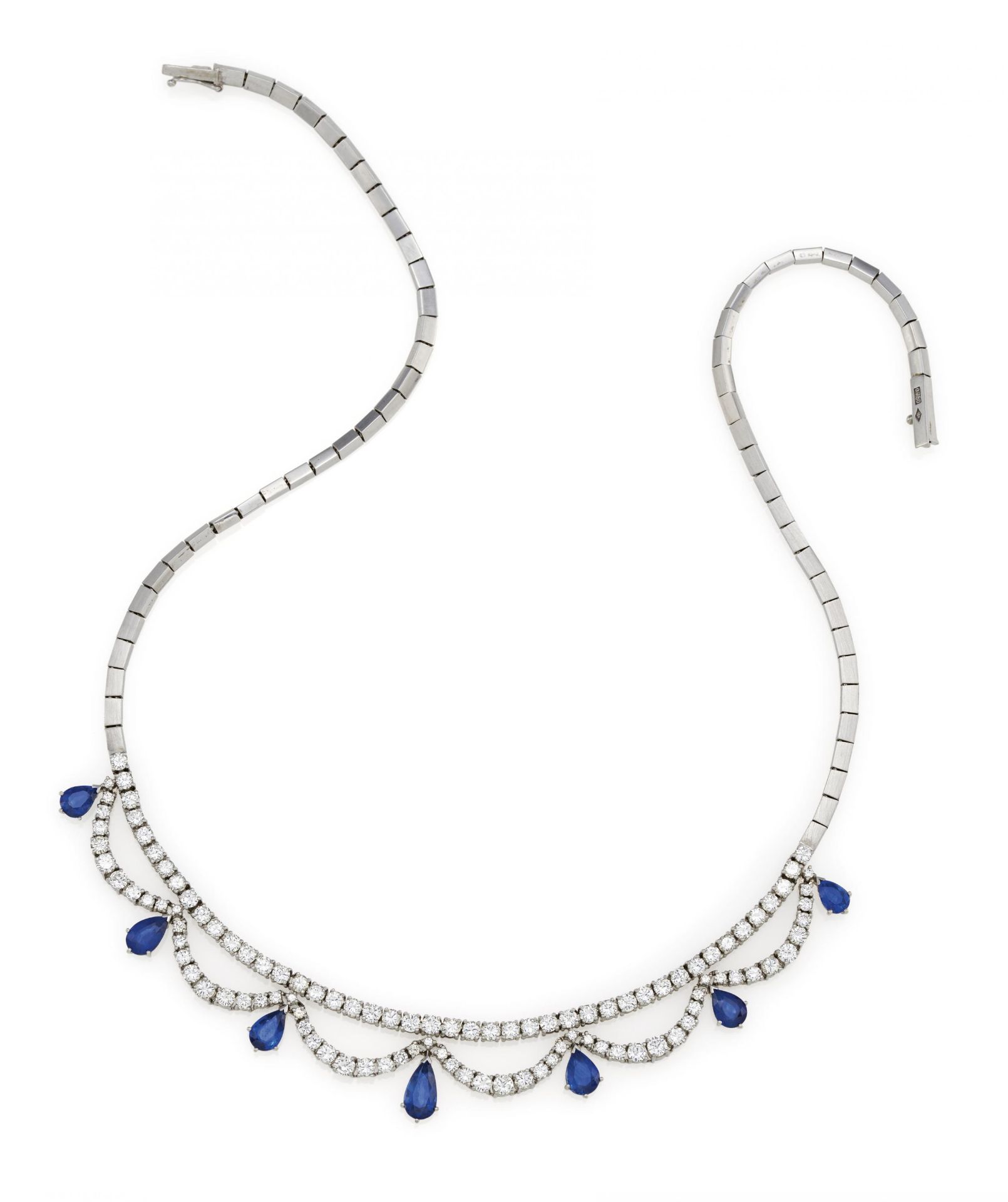 Saphir-Diamant-Collier - Image 2 of 2