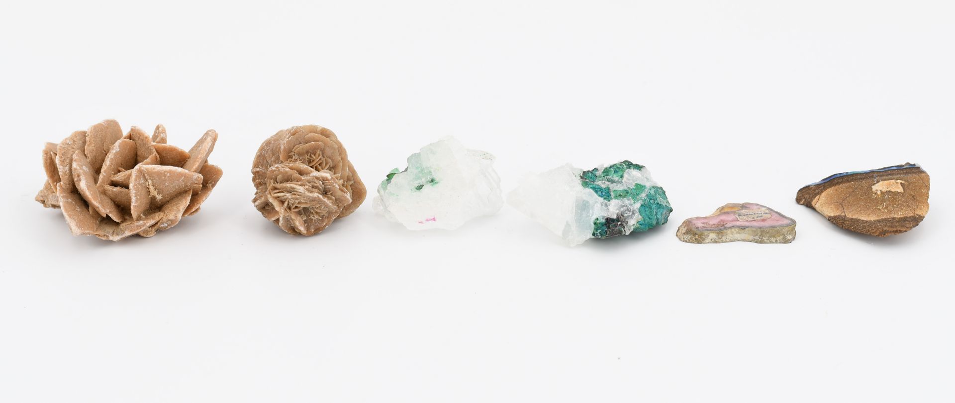 Gruppe von verschiedenen Mineralien und 3 Versteinerungen - Bild 5 aus 24