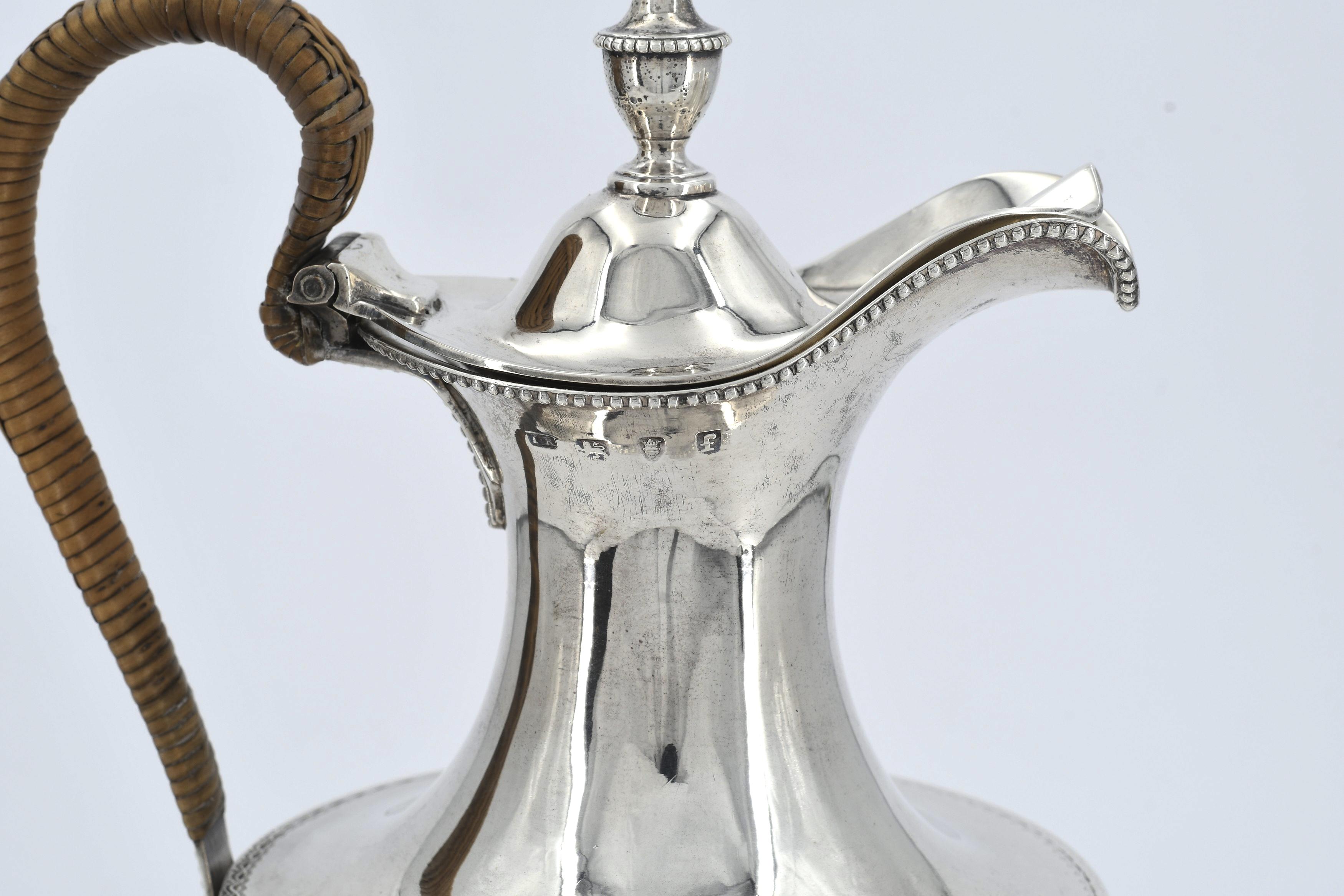 Footed George III silver jug - Image 8 of 8