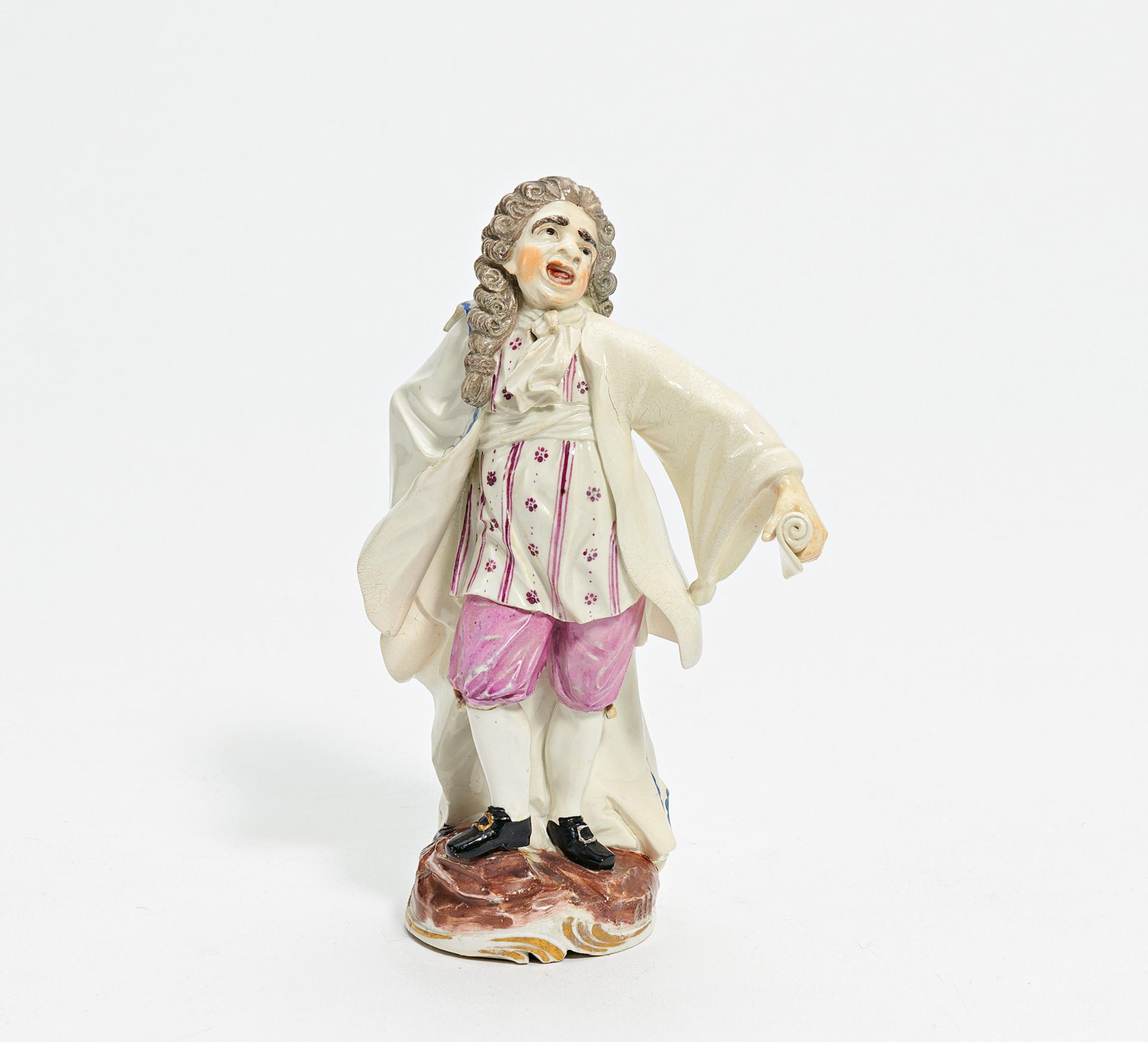 Porcelain figurine of singing capellmeister