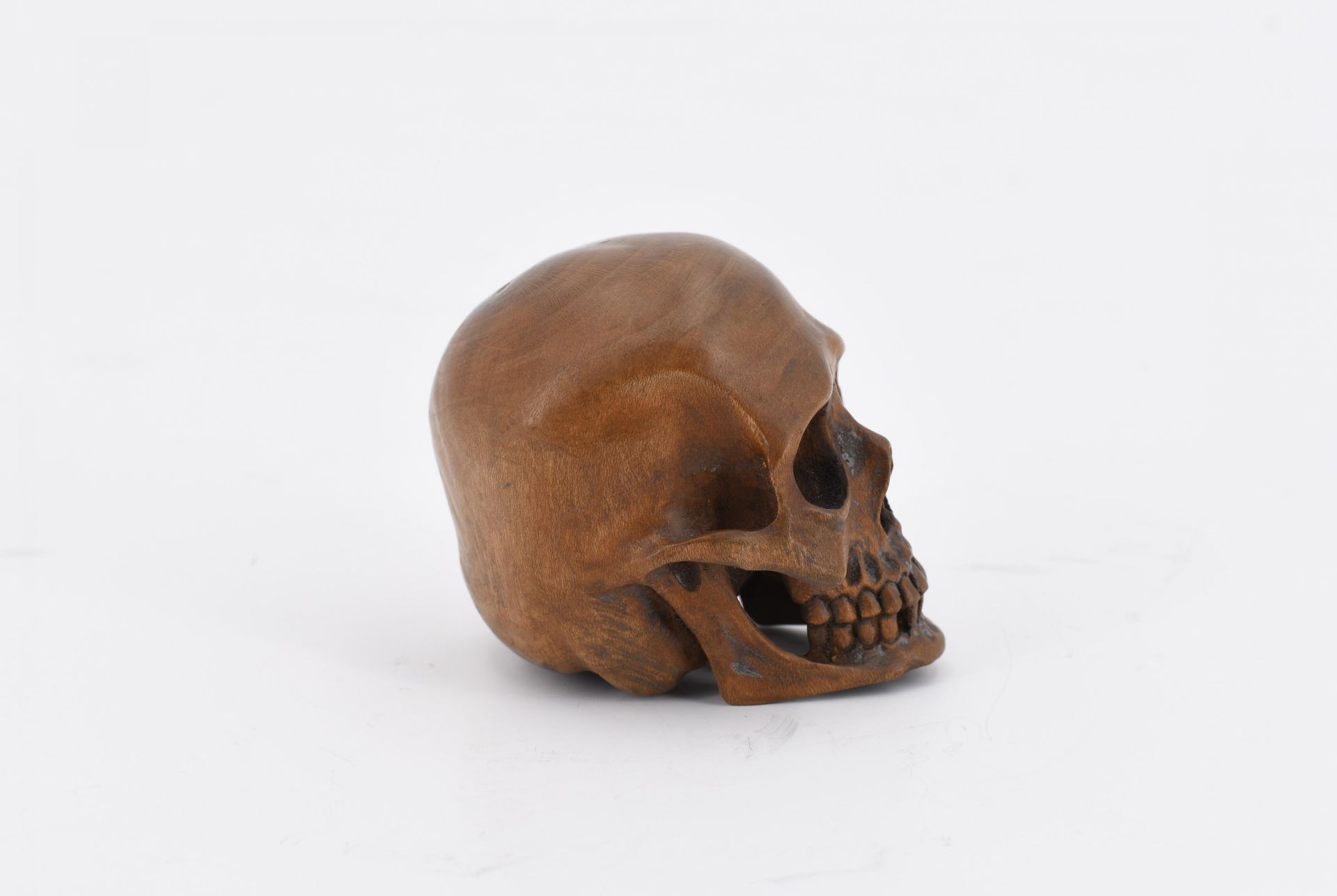 Small wooden skull - Image 5 of 6
