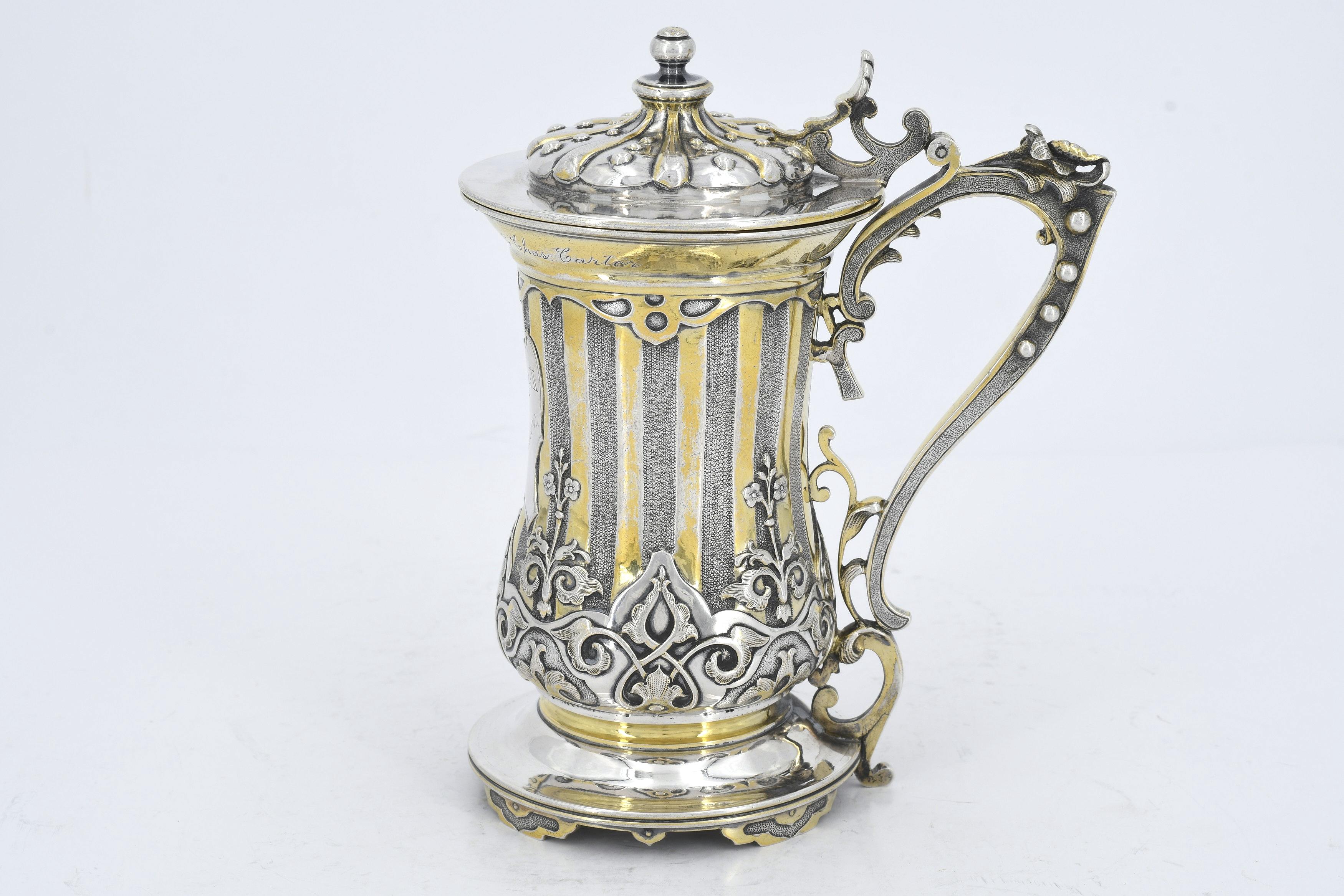 Small silver tankard with dedication Tsar Alexander II to Thomas H. Seymour - Image 2 of 7