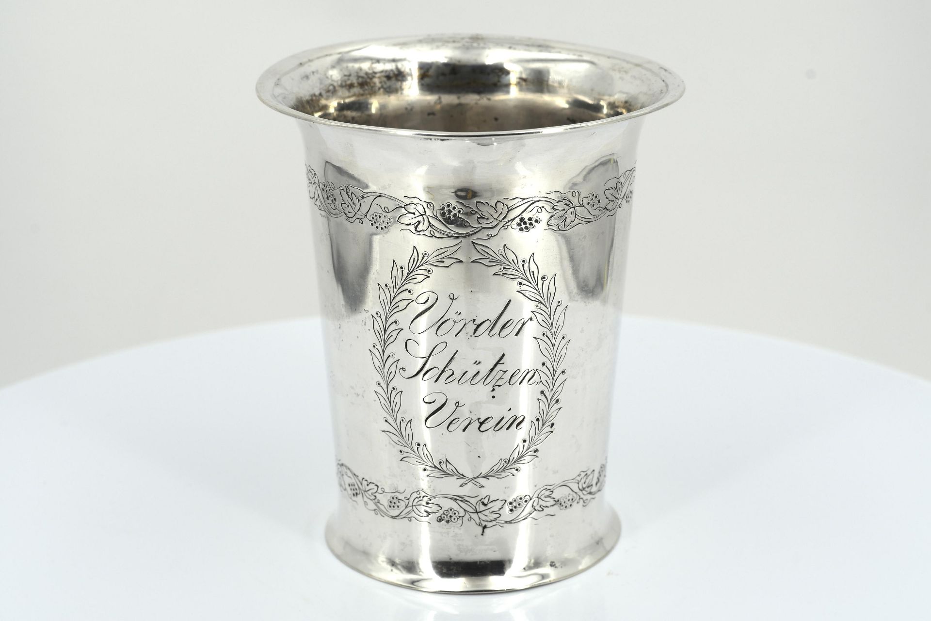 Silver marksmen's beaker of the "Voerder marksmen's club" - Image 2 of 7