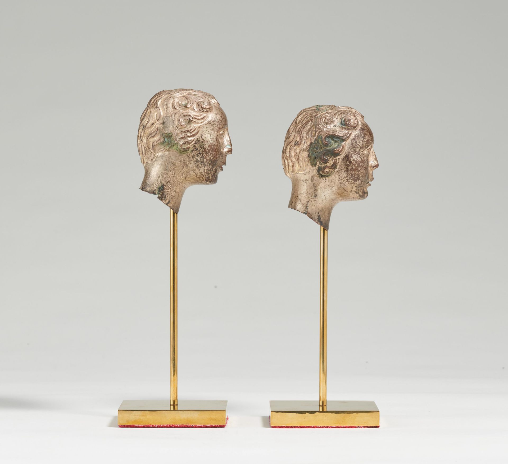 TWO HEADS MADE OF METAL - Image 4 of 5