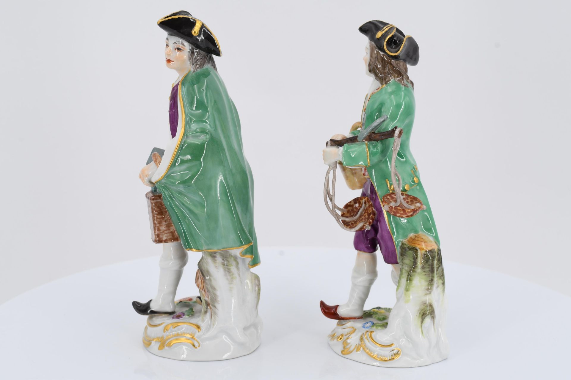 12 porcelain figurines from a series "Cris de Paris" - Image 18 of 27