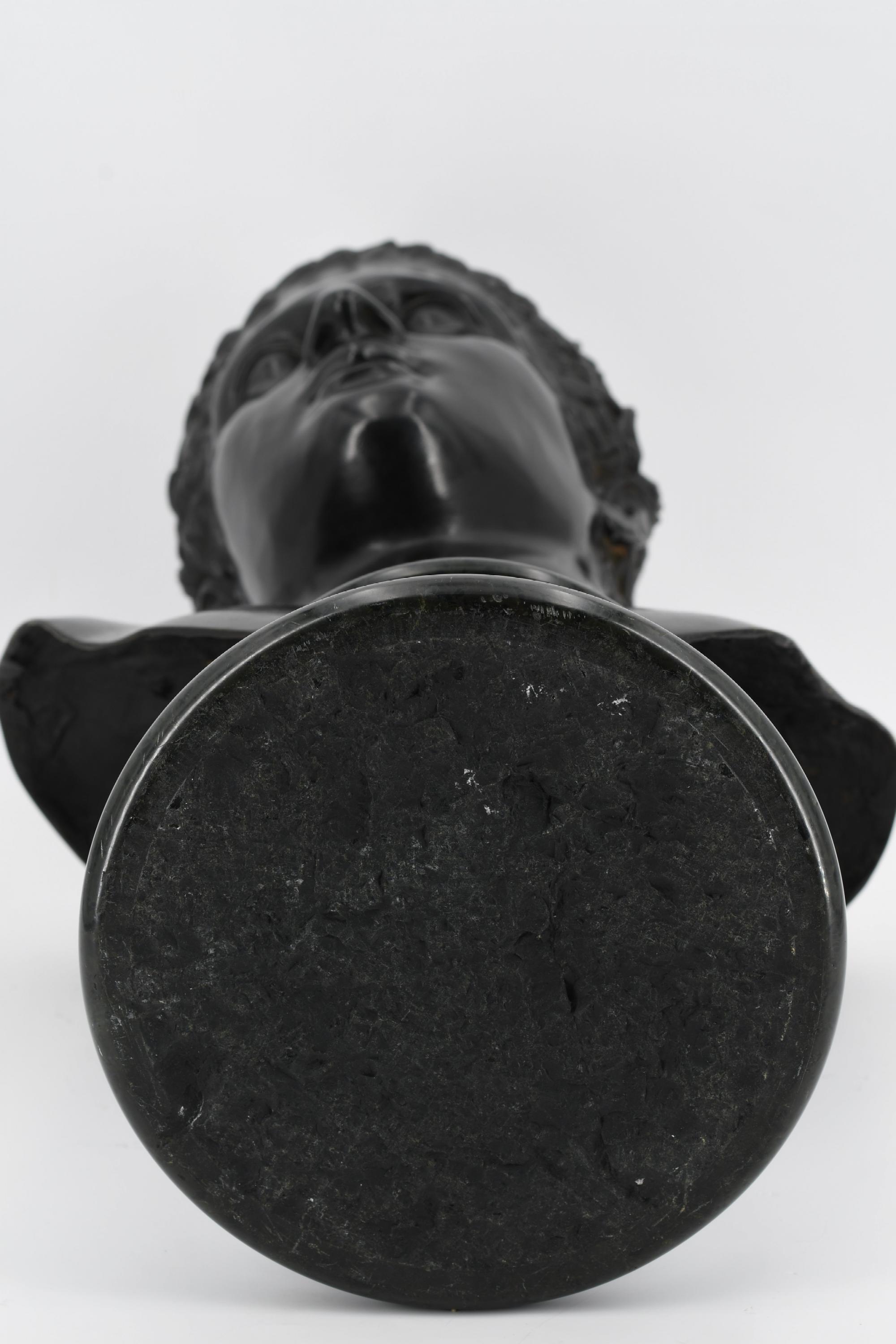 COPY OF AN ANTIQUE BRONZE BUST OF A YOUNG BOY. - Image 2 of 2