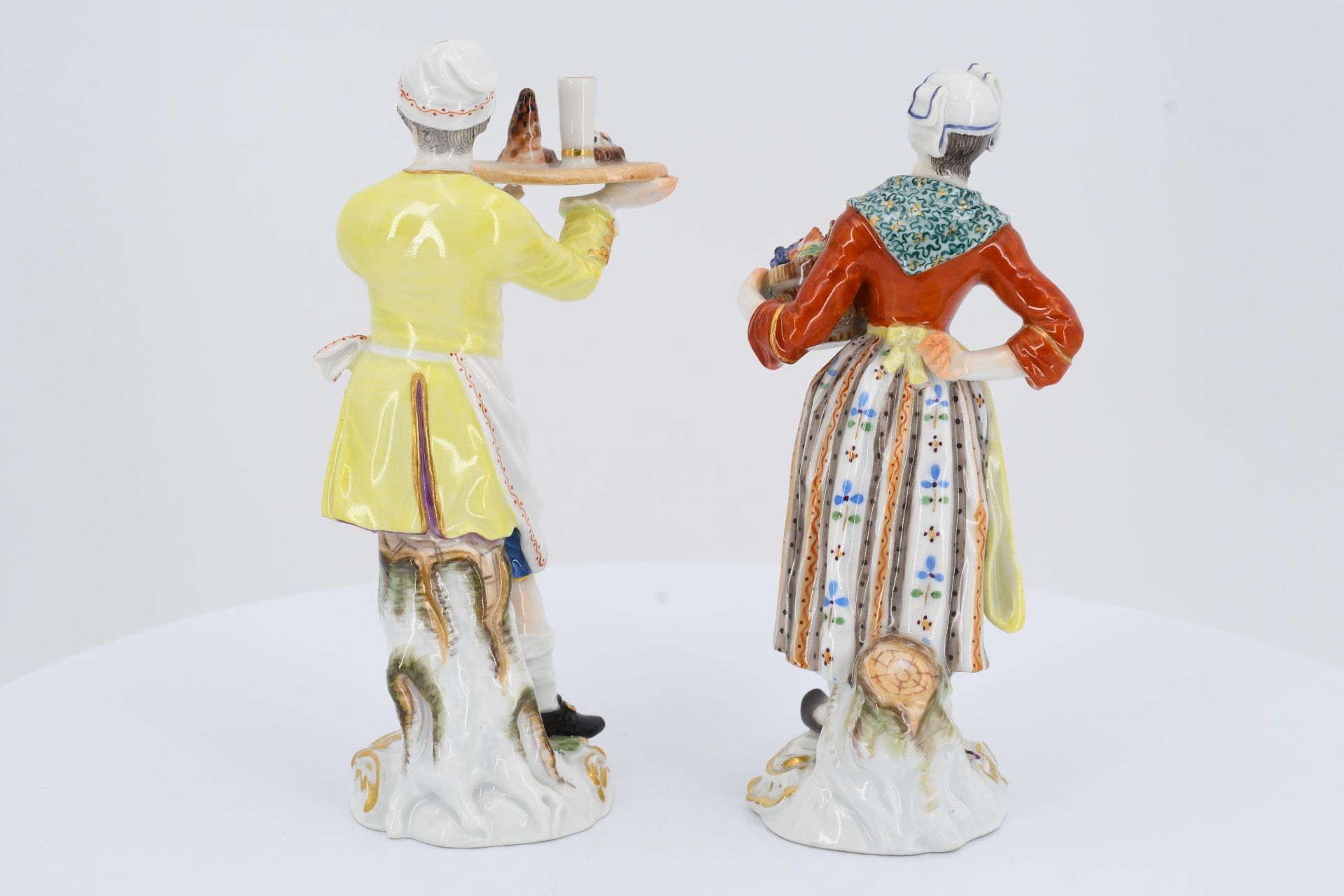 12 porcelain figurines from a series "Cris de Paris" - Image 9 of 27