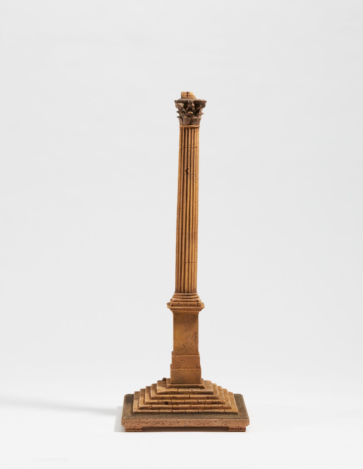 Cork model of the Phocas Column in Rome - Image 3 of 4