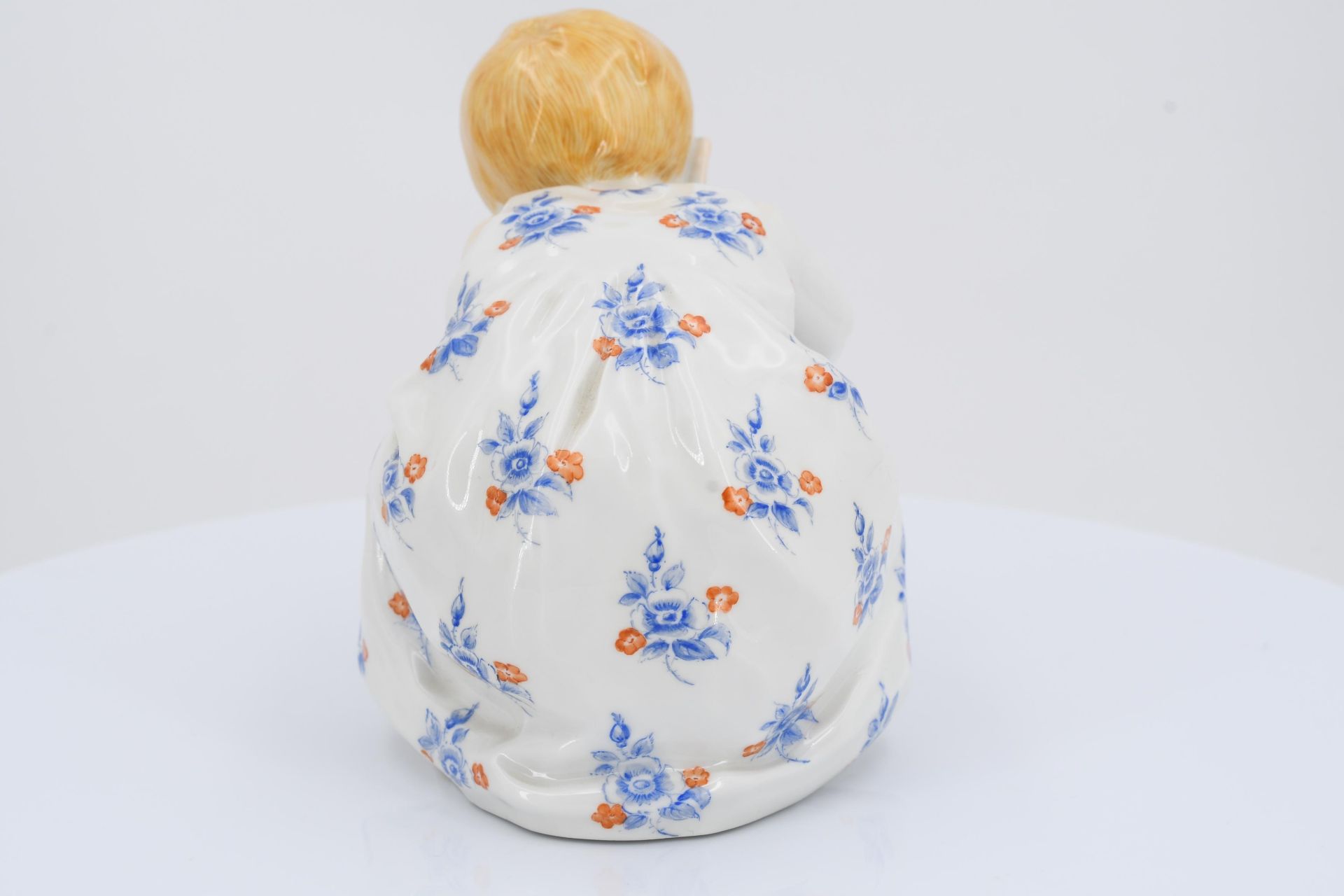 Porcelain figurine of child with doll - Image 4 of 6