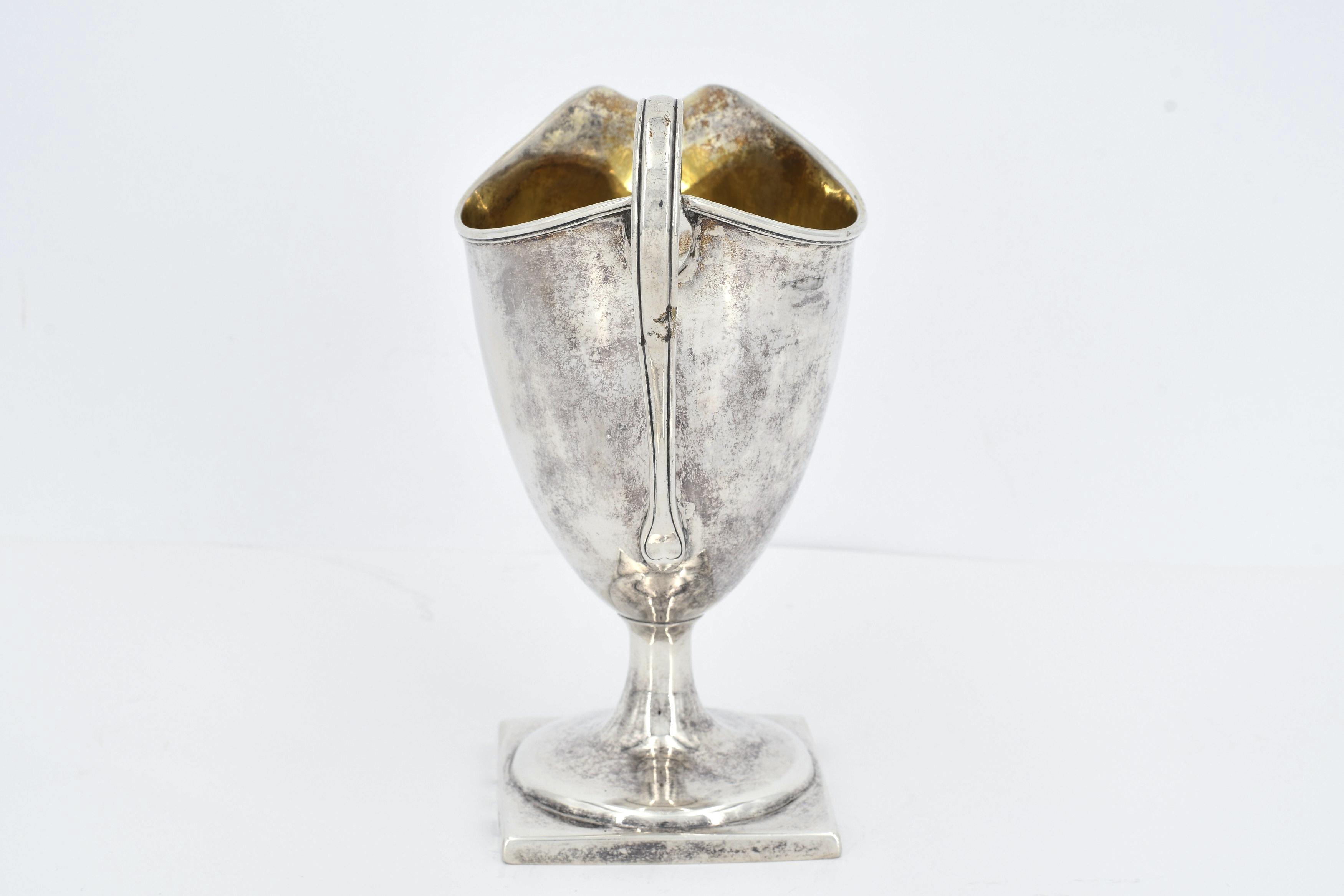 Footed silver milk jug - Image 5 of 8