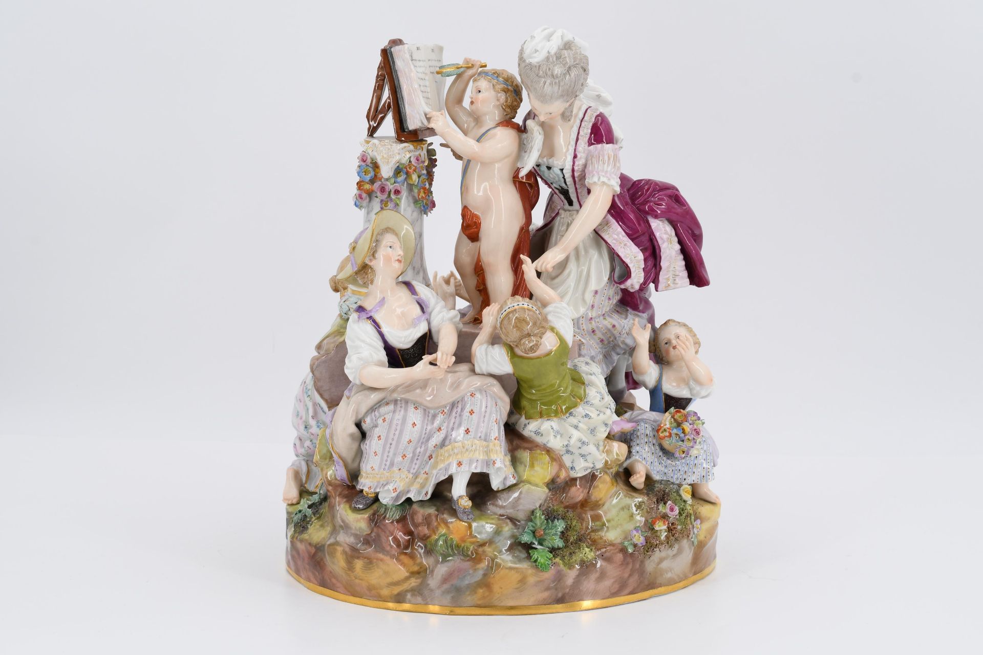 Porcelain ensemble "The love school" - Image 2 of 6