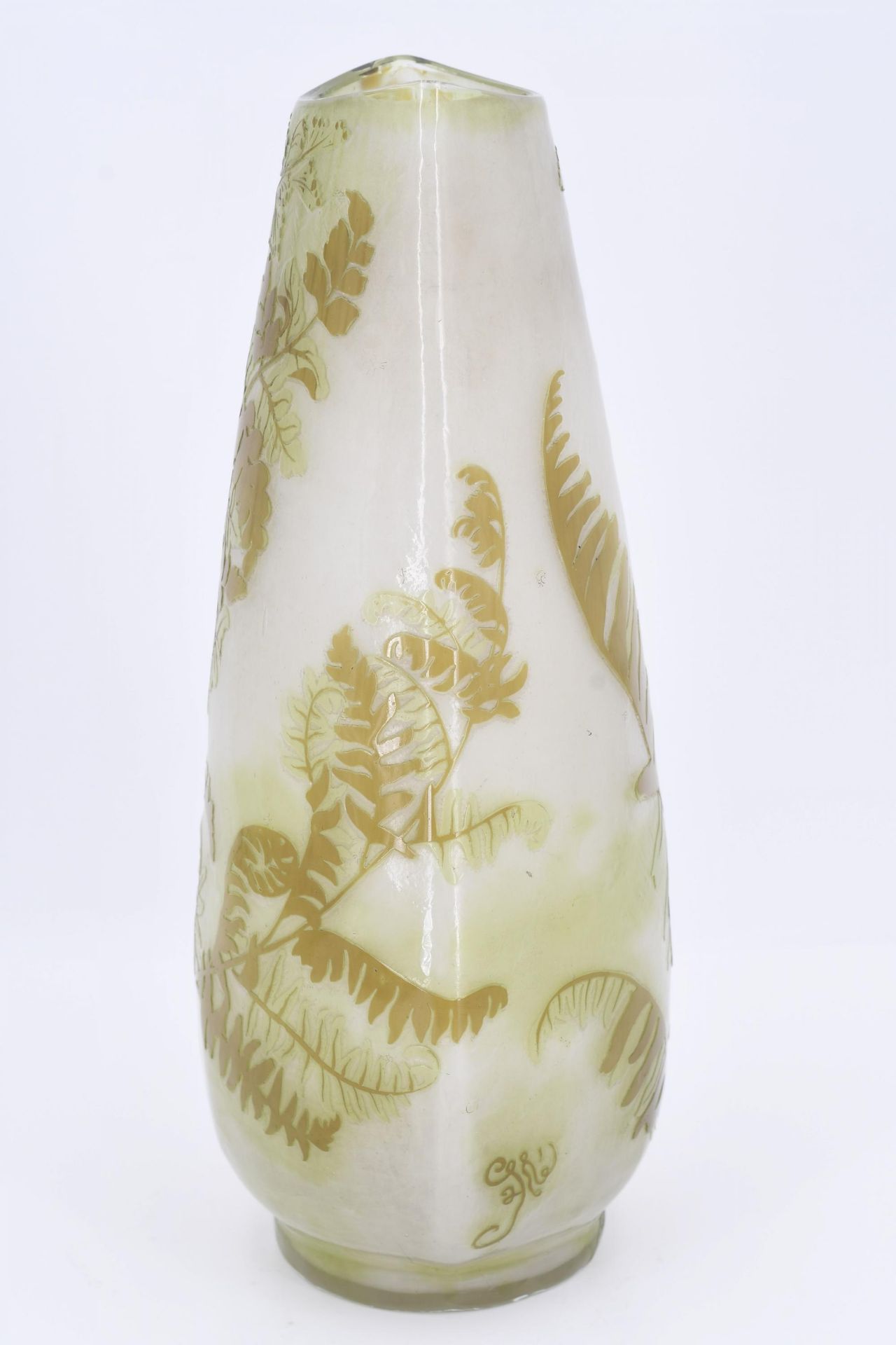 Small glass vase with floral décor - Image 11 of 13