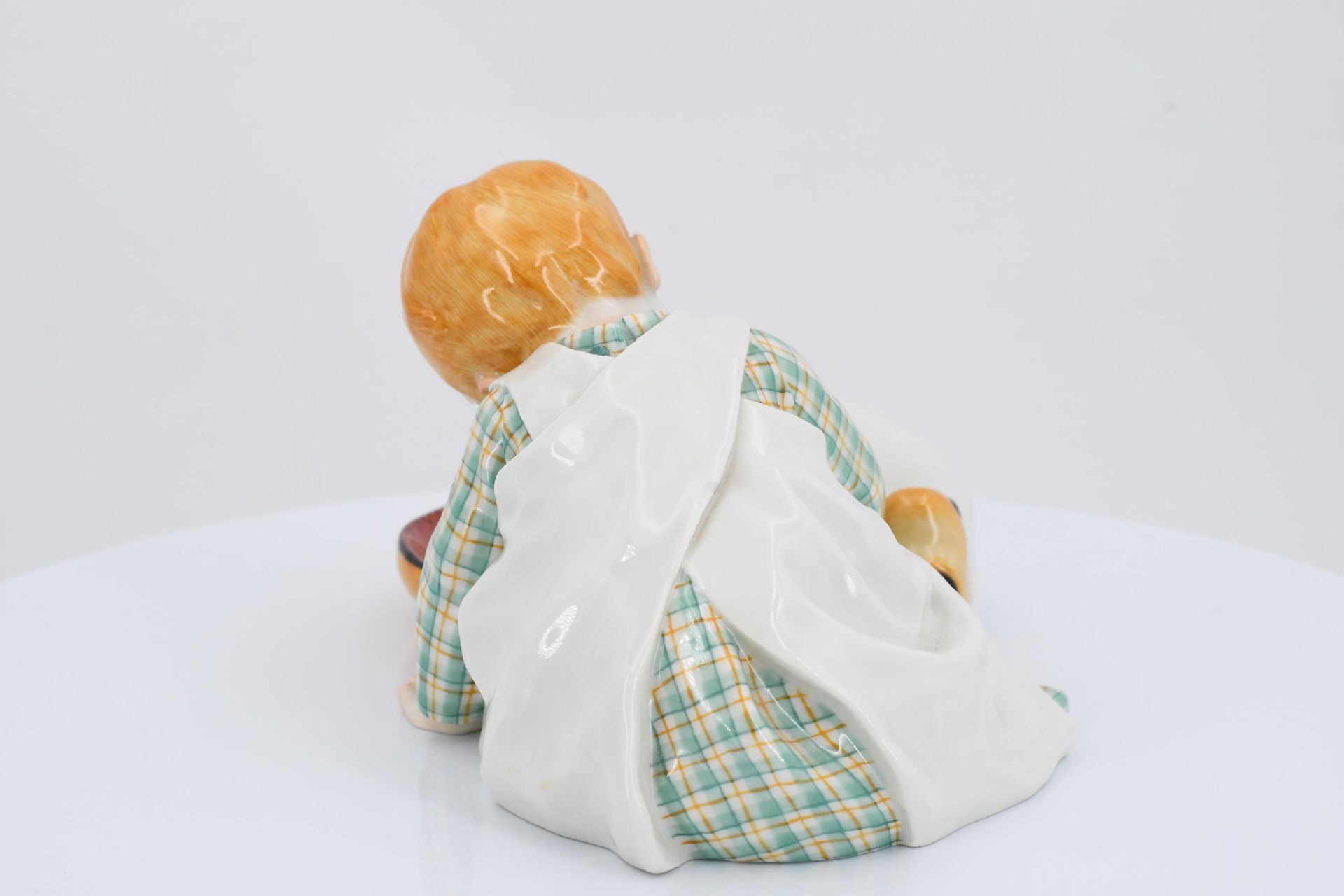 Porcelain figurine of girl with a drinking dog - Image 5 of 6