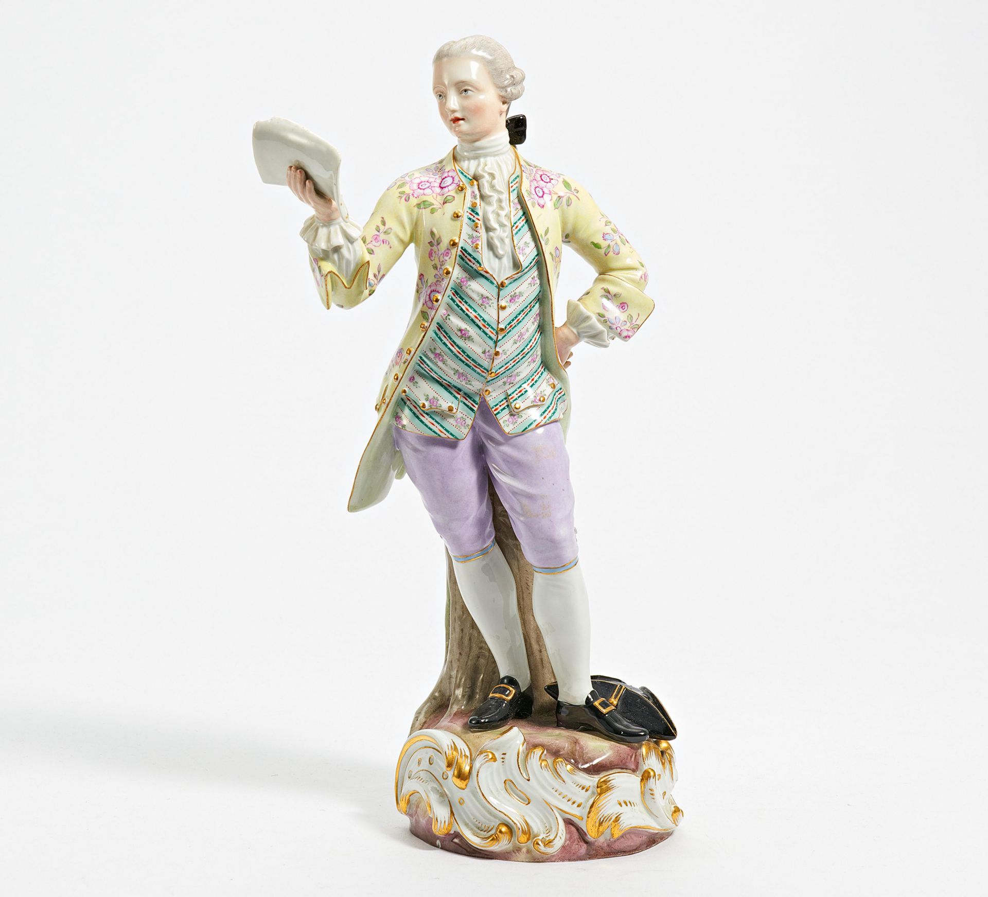 Porcelain figurine of a singer
