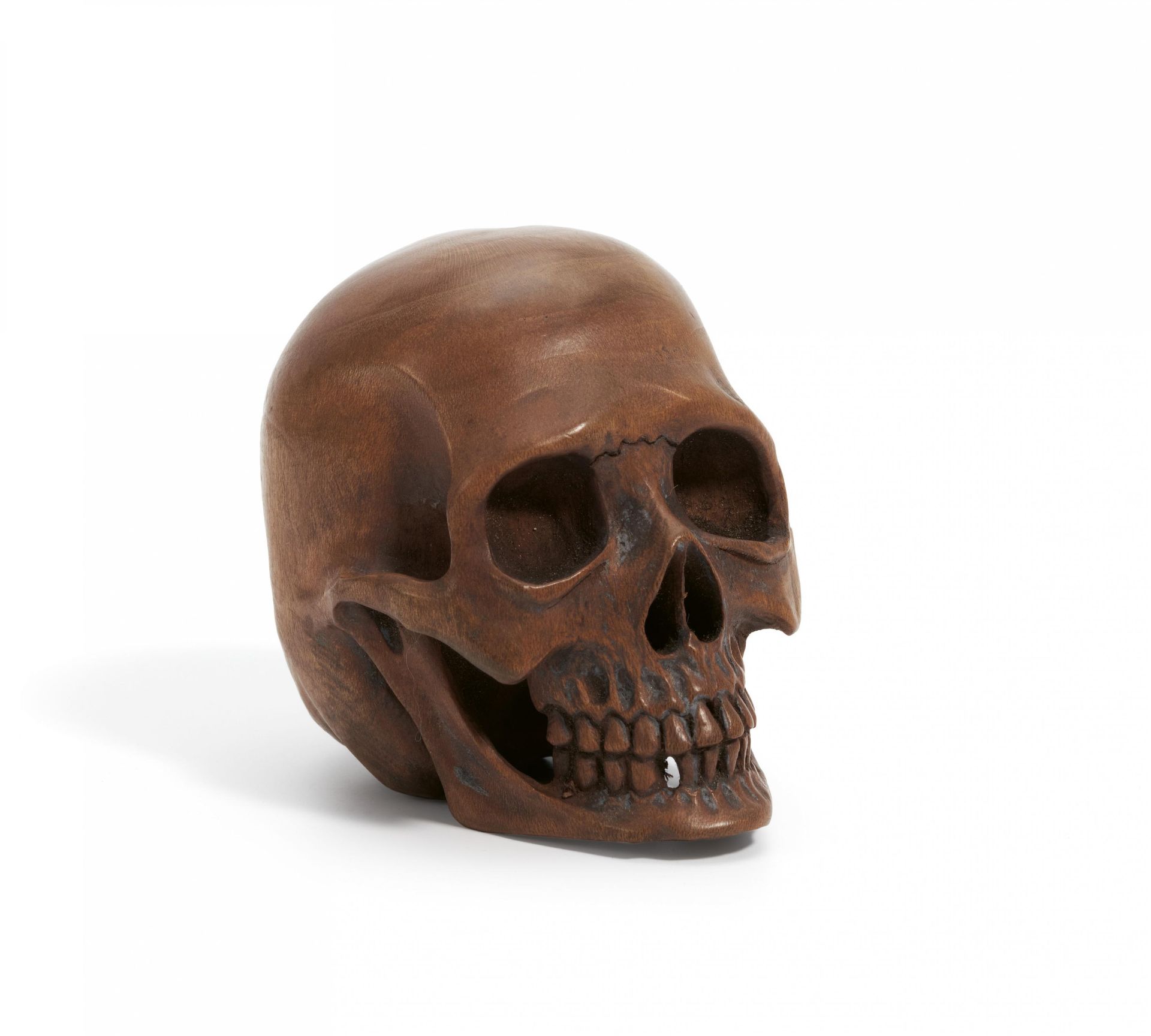 Small wooden skull