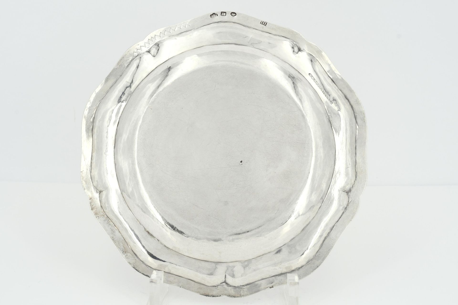 Silver plate with the Lippe rose - Image 3 of 3