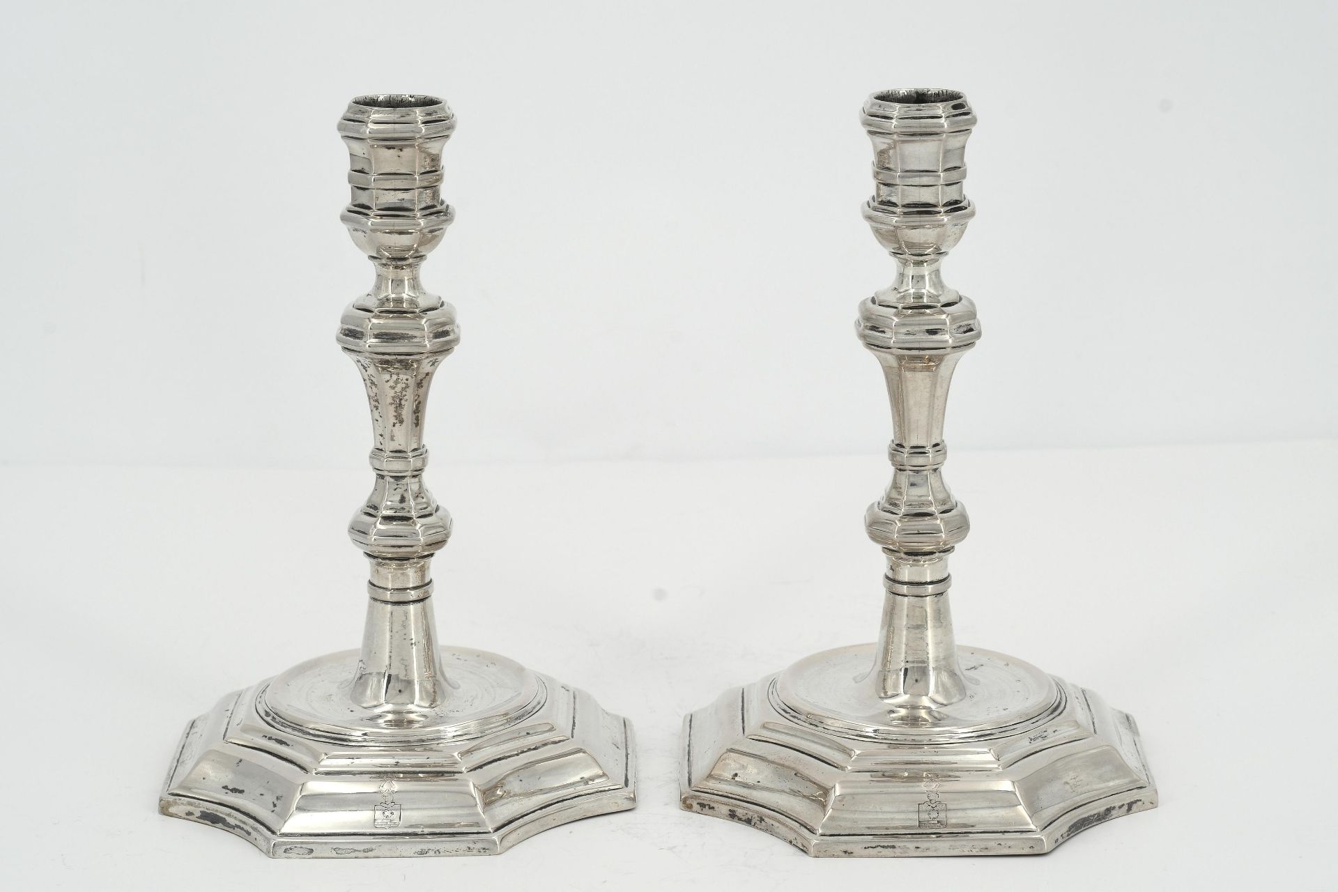 Pair of baroque silver chandeliers - Image 4 of 8