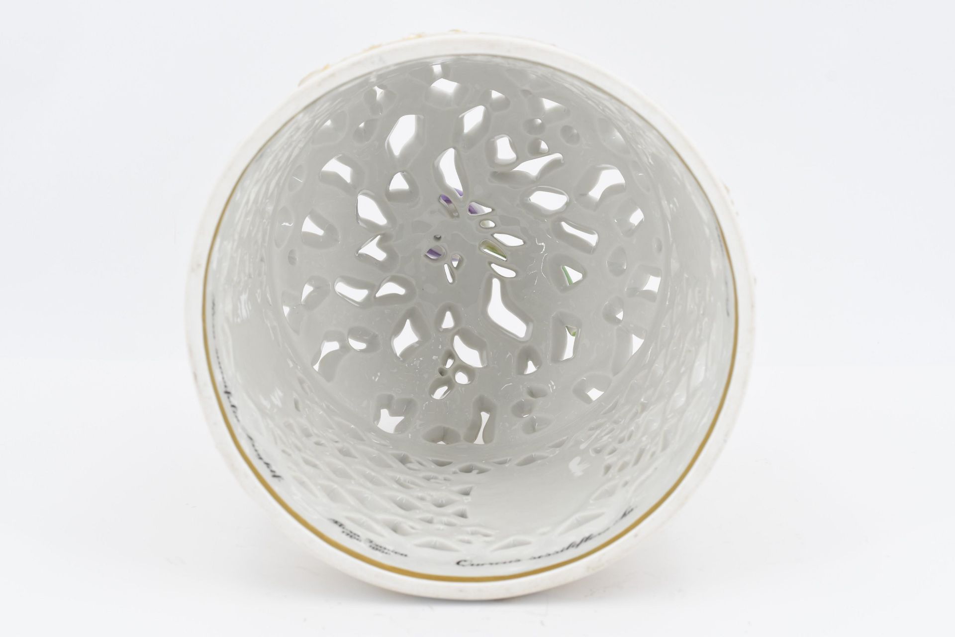 Large porcelain ice dome "Flora Danica" - Image 6 of 12