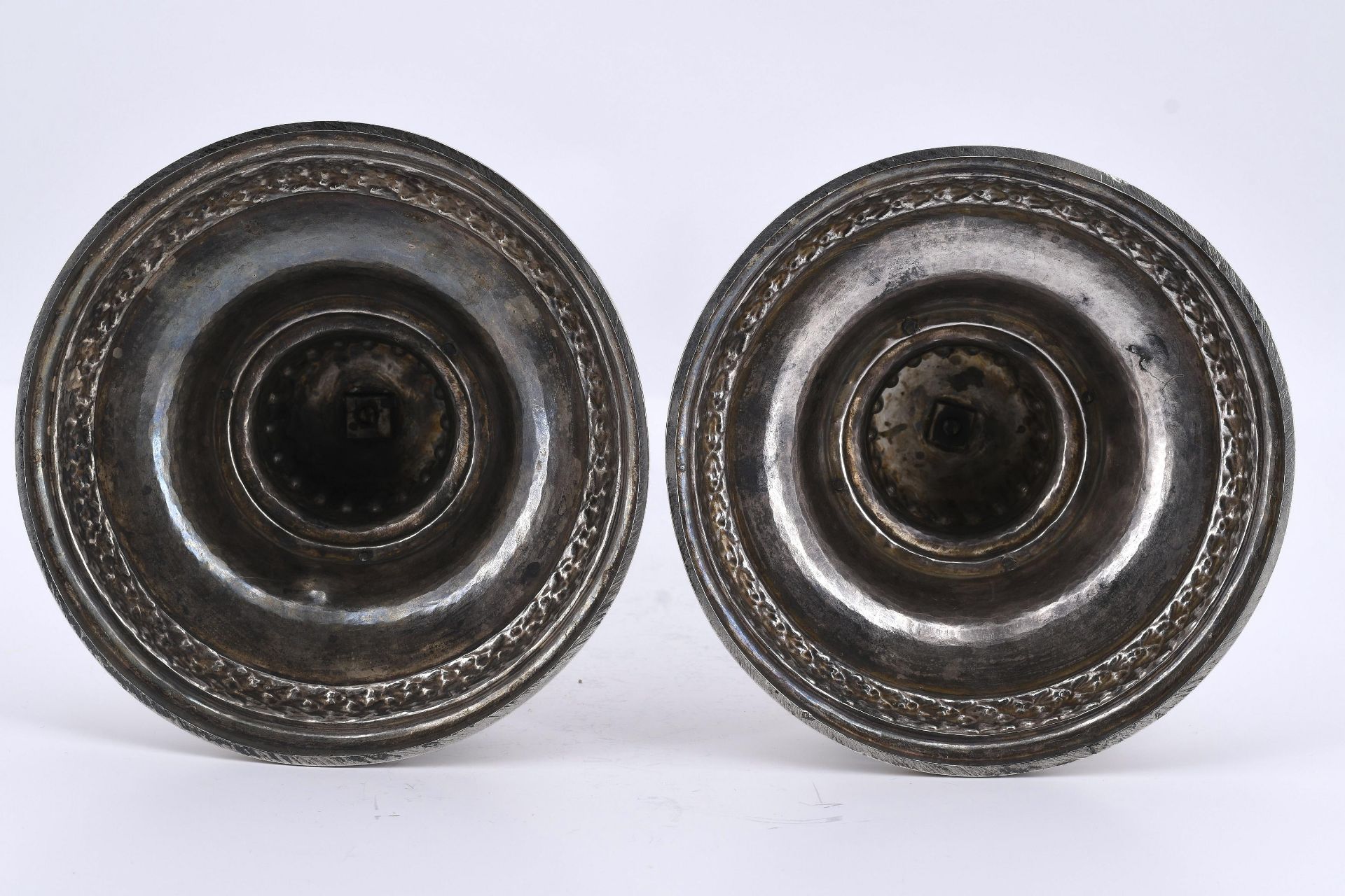 Pair of magnificent silver candlesticks from the Landsberg-Velen service - Image 7 of 8