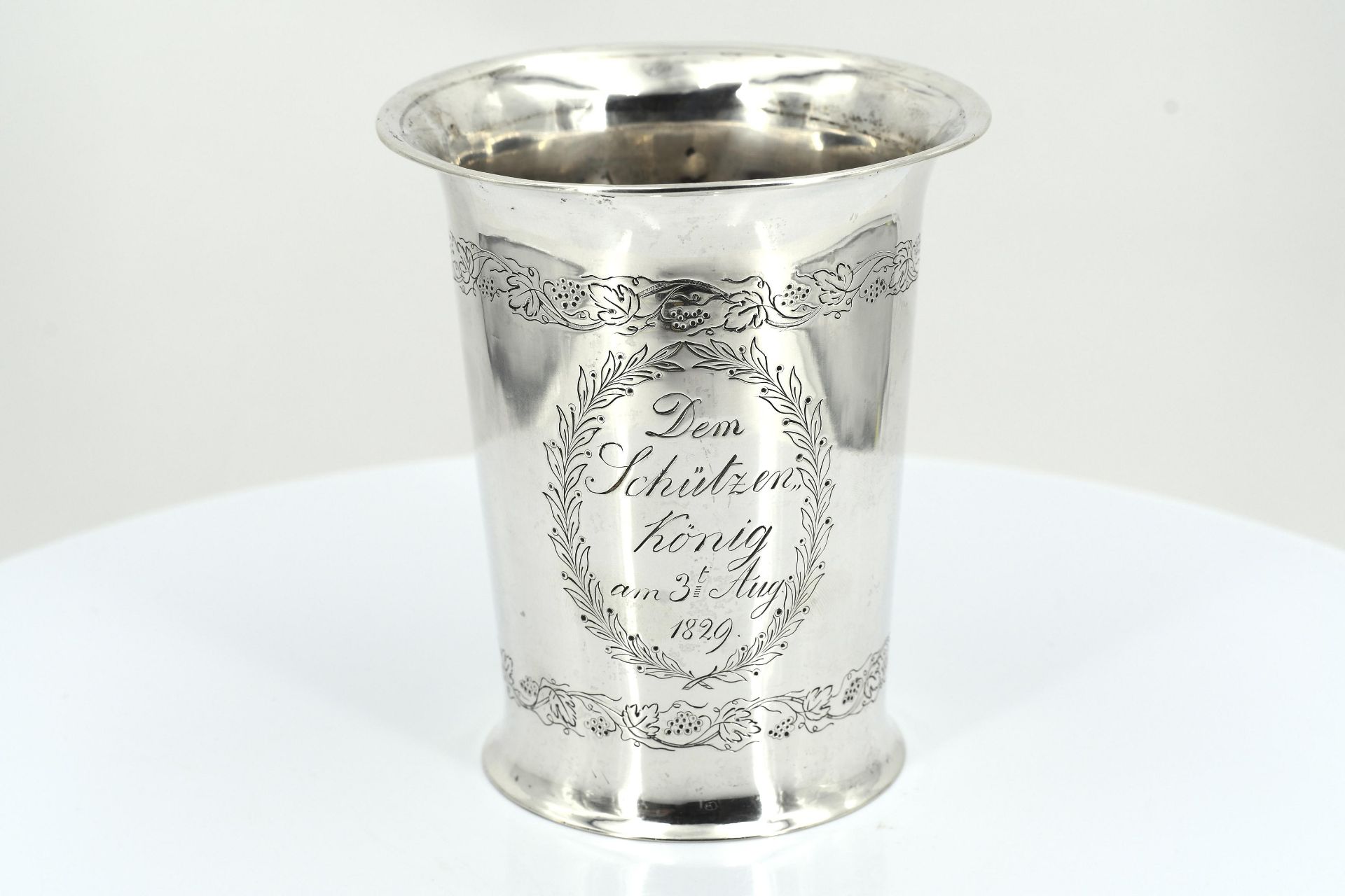 Silver marksmen's beaker of the "Voerder marksmen's club" - Image 4 of 7