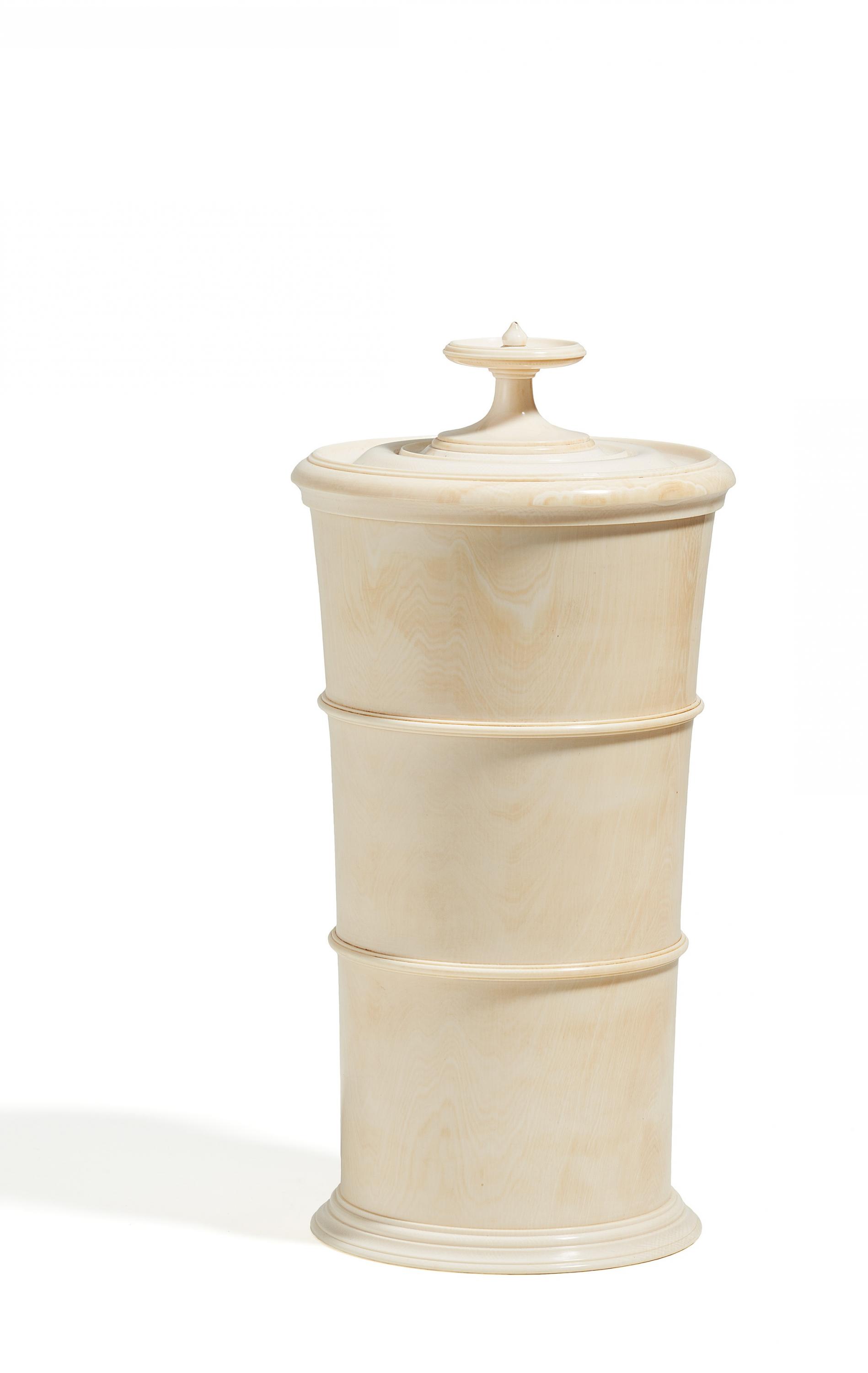 Lidded ivory chalice - Image 2 of 7