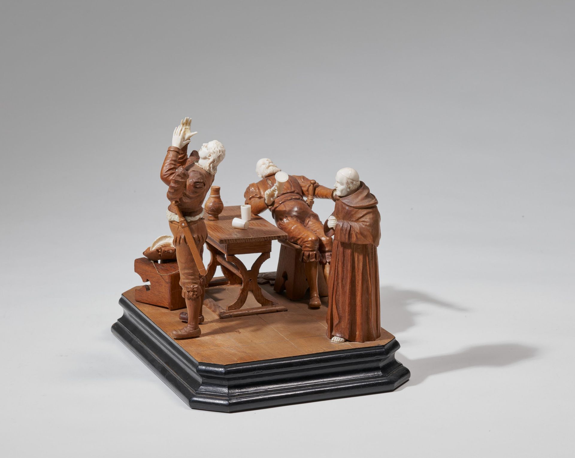 Drinking spree made of ivory and wood - Image 4 of 4