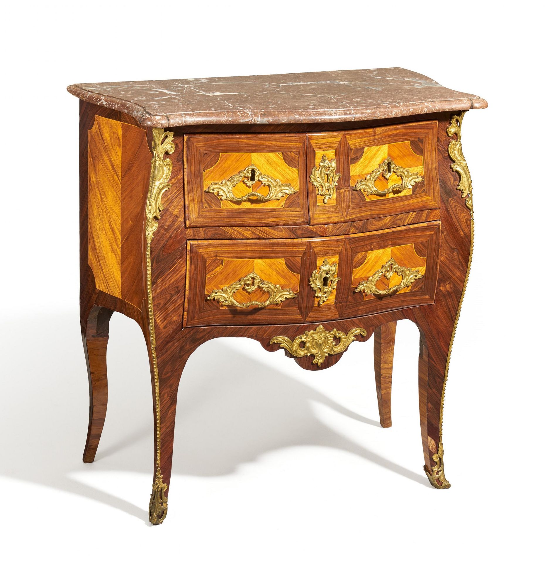 Kingwood and rosewood chest of drawers Louis XV