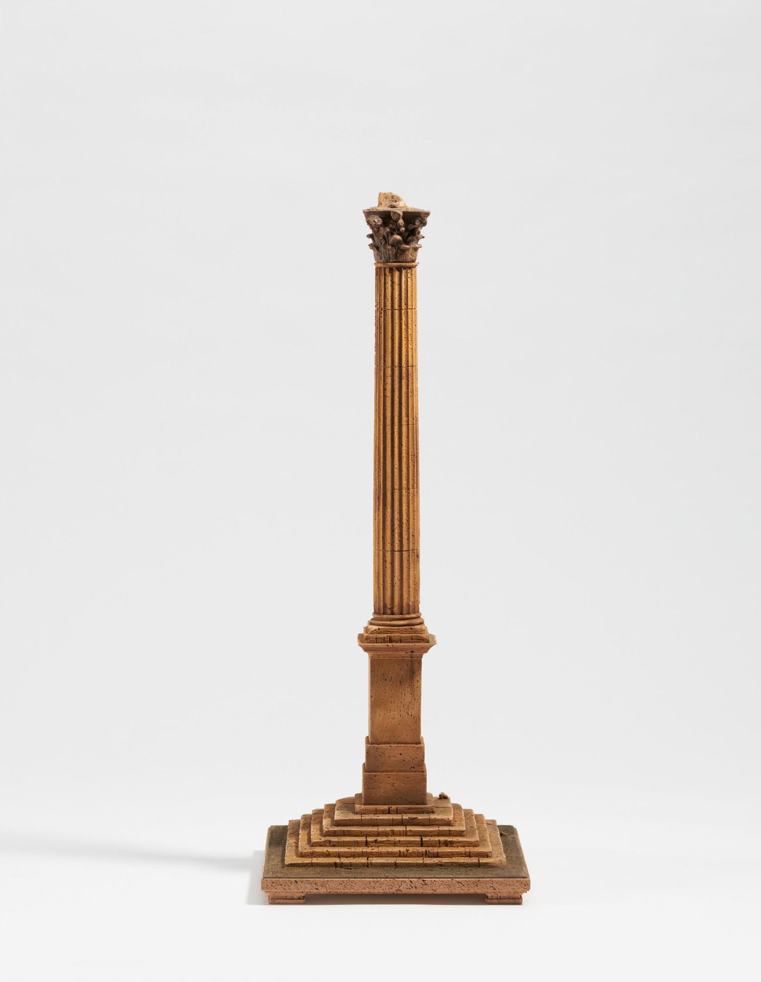 Cork model of the Phocas Column in Rome - Image 4 of 4
