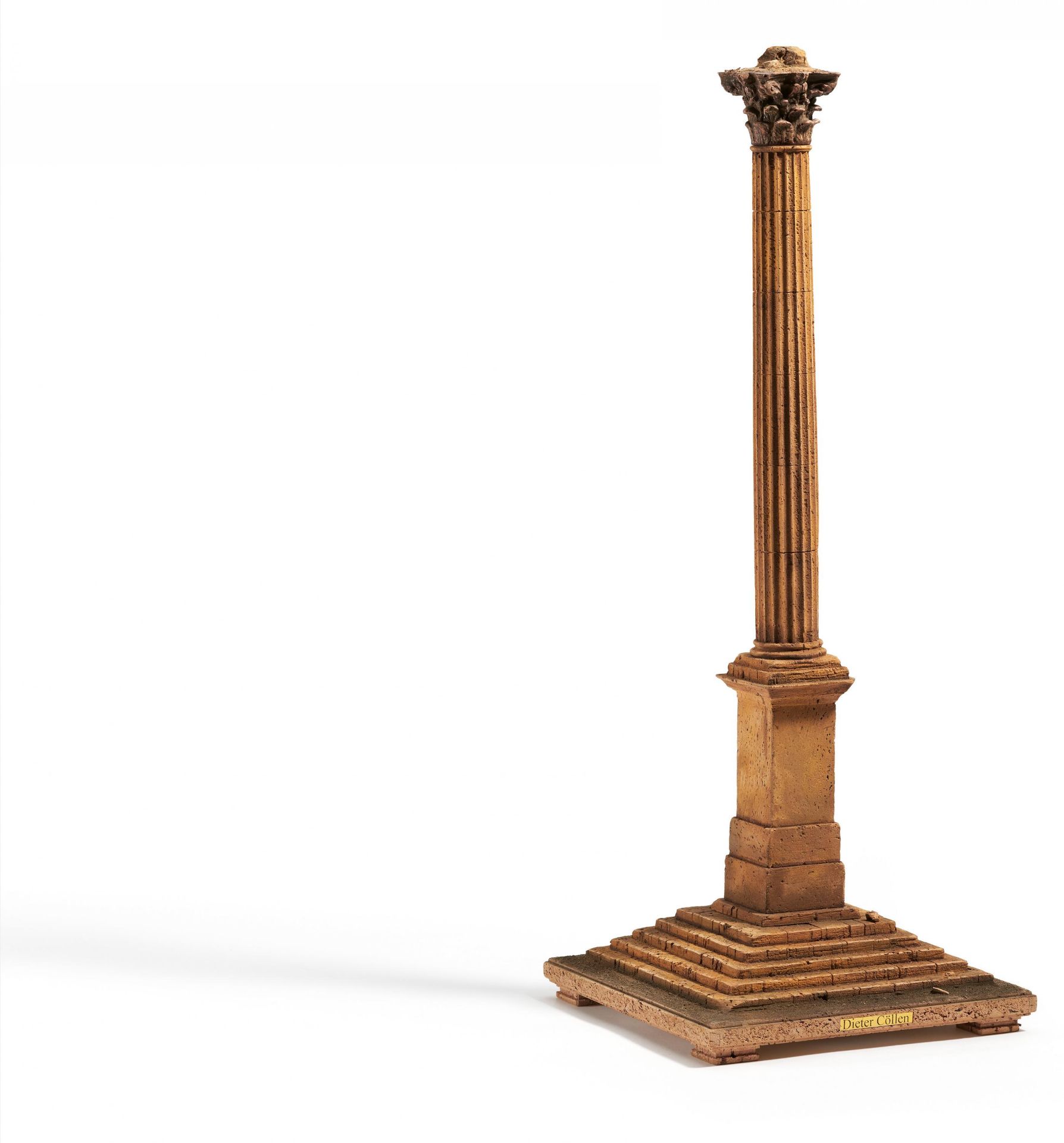 Cork model of the Phocas Column in Rome