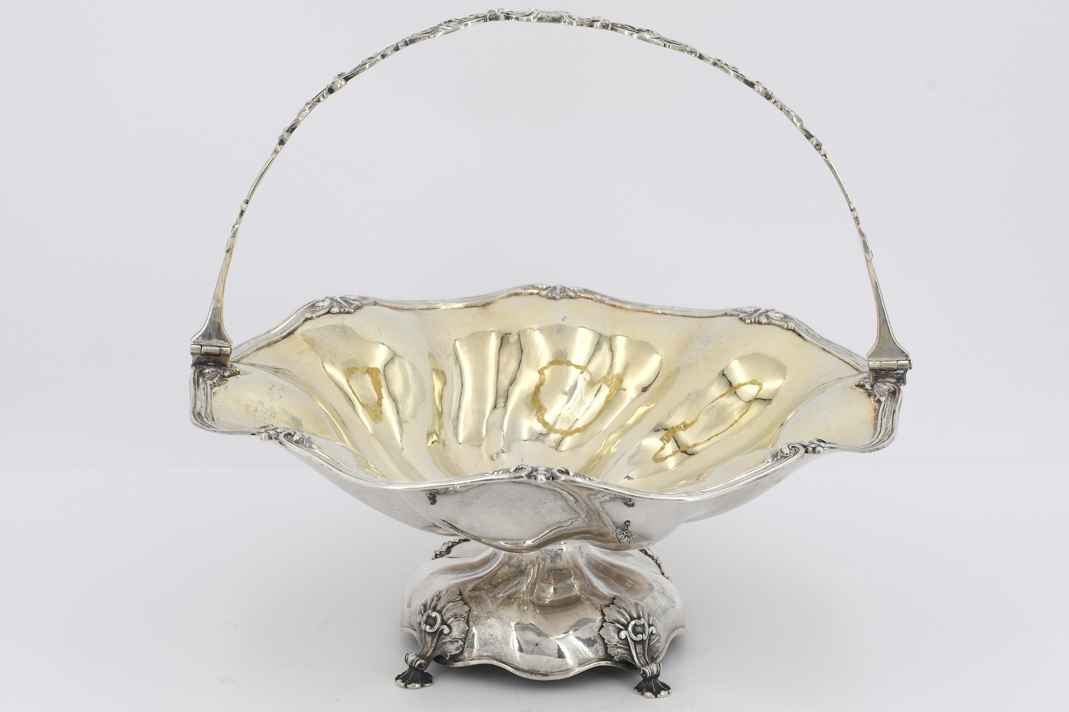 Silver bowl with handle - Image 2 of 7