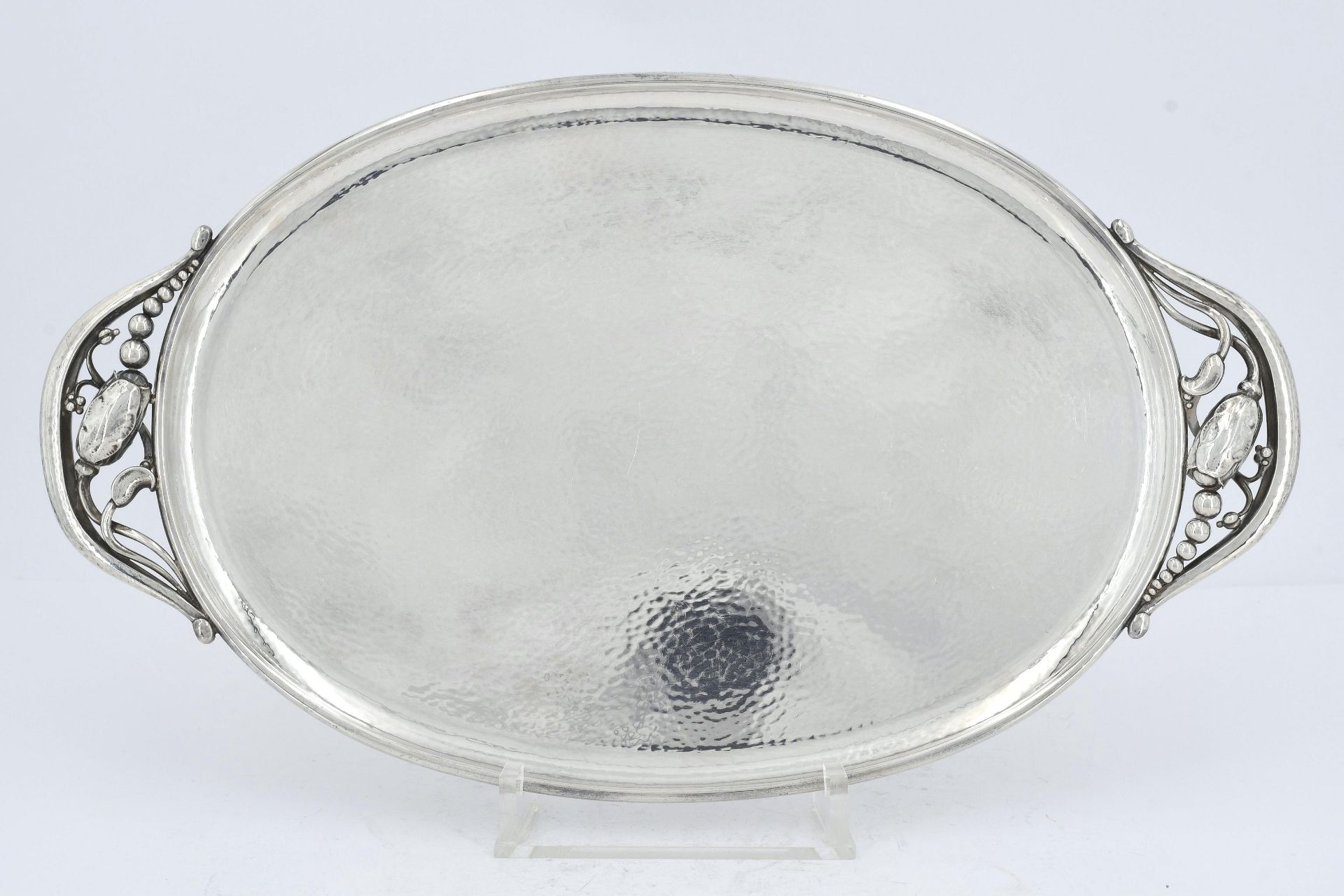 Oval silver tray "Blossom" - Image 2 of 4