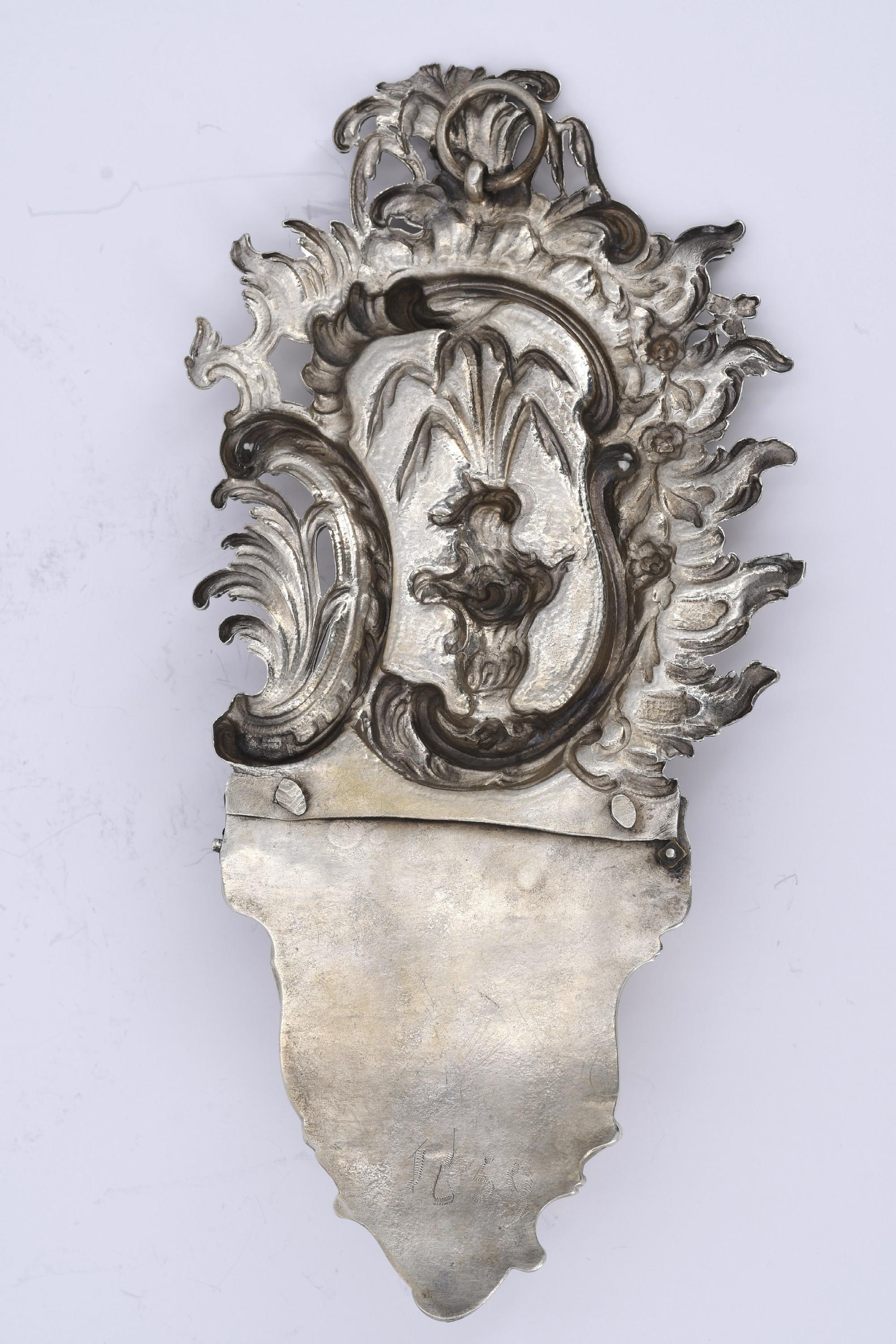 Rococo silver holy water stoup - Image 4 of 4