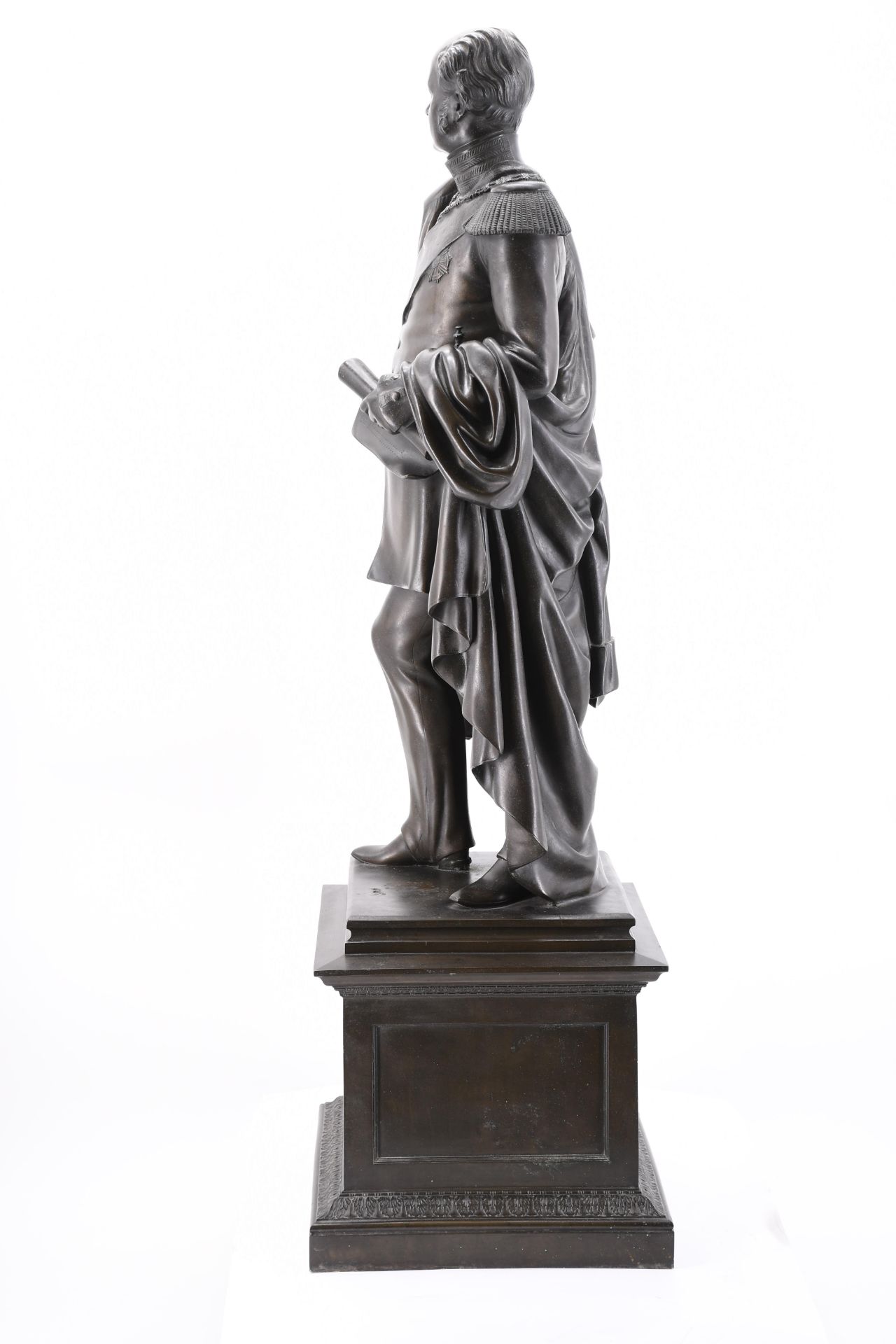 Carl Cauer 1828 Bonn - 1885 Bad Kreuznach: Statue of King Frederick William IV of Prussia - Image 6 of 12