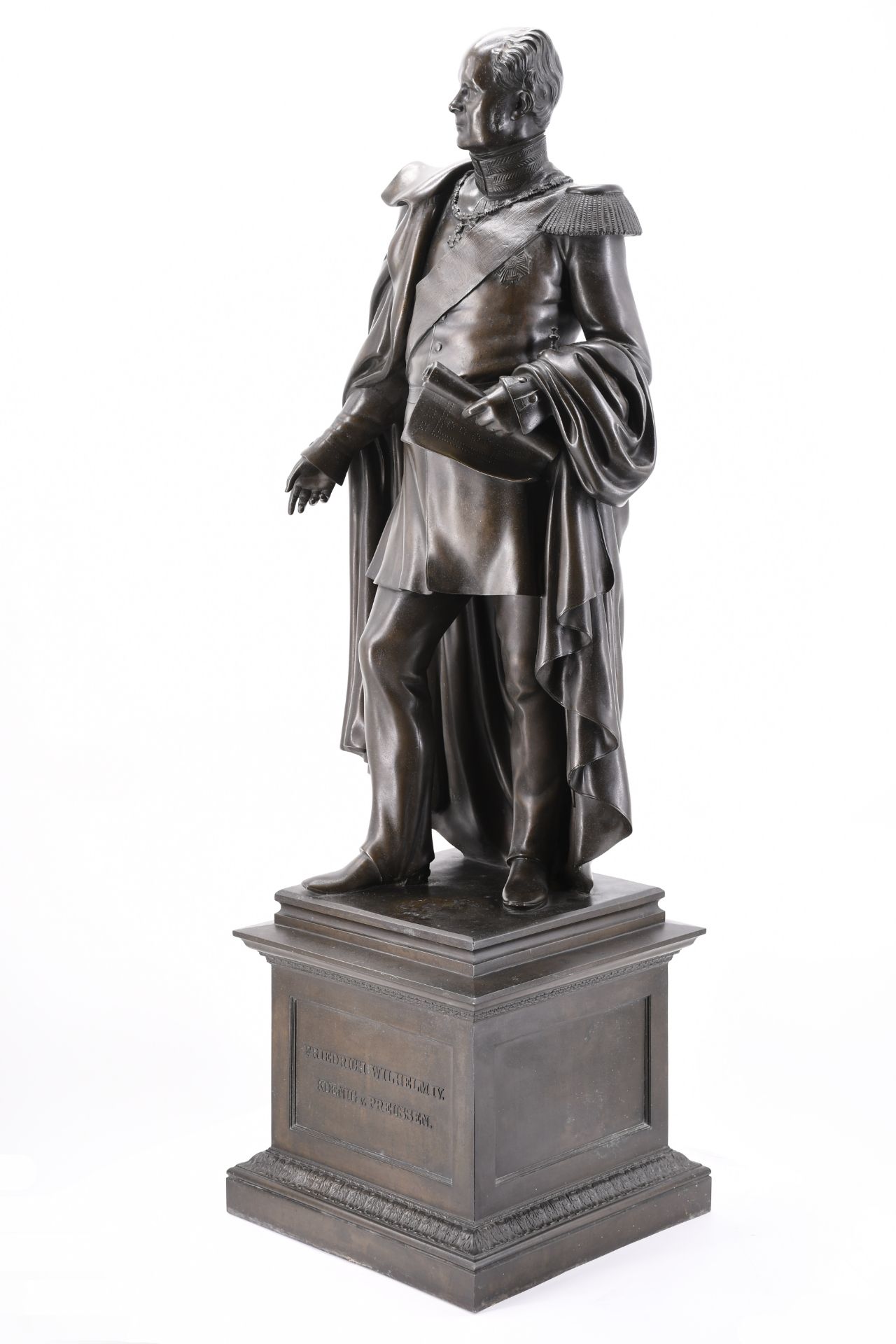 Carl Cauer 1828 Bonn - 1885 Bad Kreuznach: Statue of King Frederick William IV of Prussia - Image 7 of 12